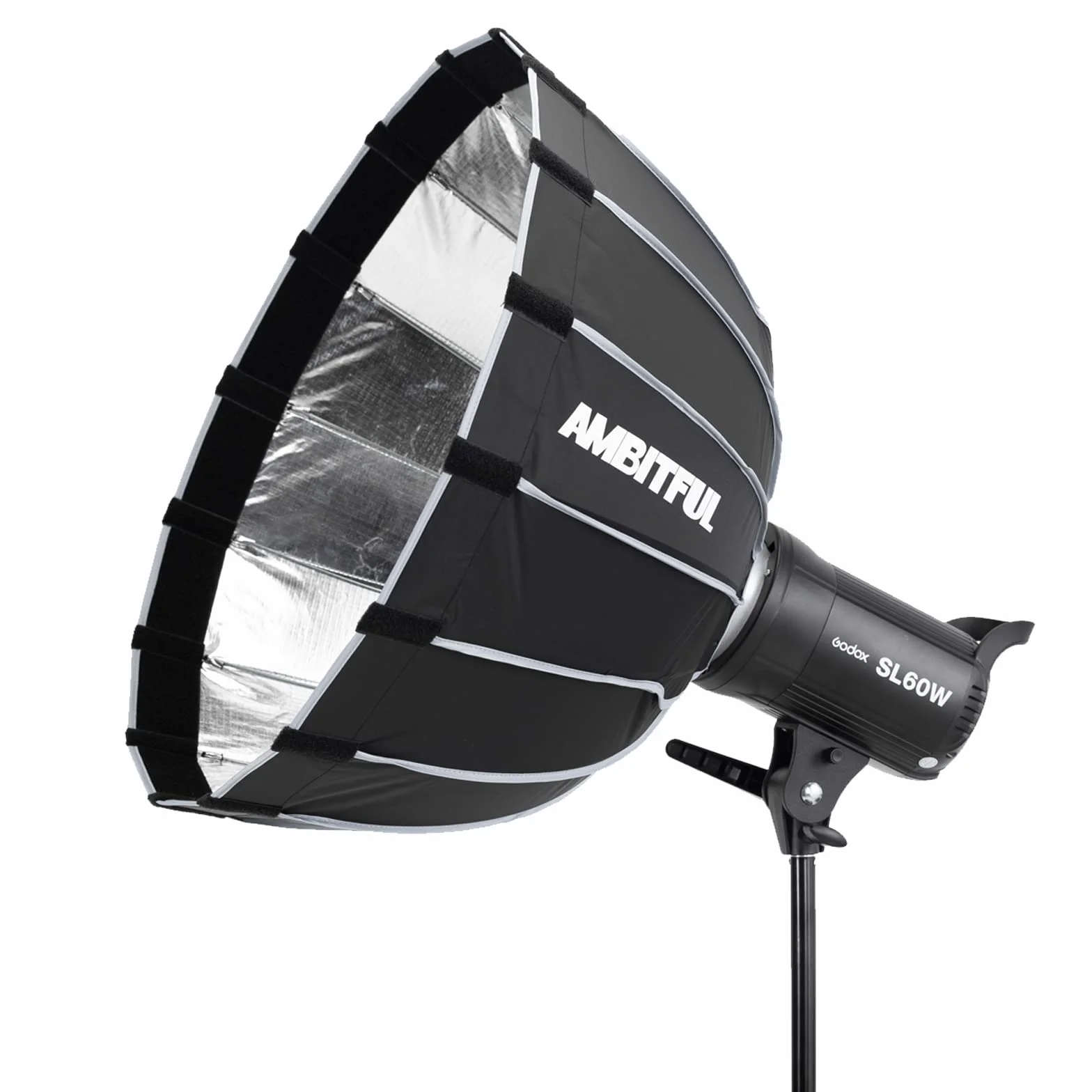 Godox SL-60 W CRI 95+ LED lampa wideo SL60 W 5600 K uchwyt Bowens AMBITFUL P60 Softbox, torba do przenoszenia, stojak na światło, pilot zdalnego sterowania RC-A5