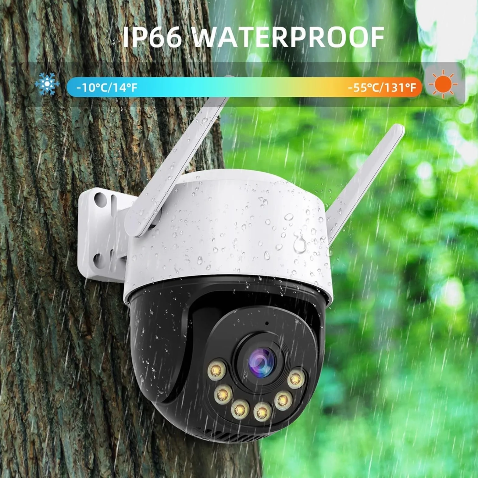 Kamera bezpieczeństwa zewnętrzna, 8MP 4K IP Camera 5MP Speed Dome Auto Tracking PTZ Camera Smart Home Outdoor Wireless Camera Surveillance Monitor Kamera bezpieczeństwa domowego WiFi z widokiem Pan(8M