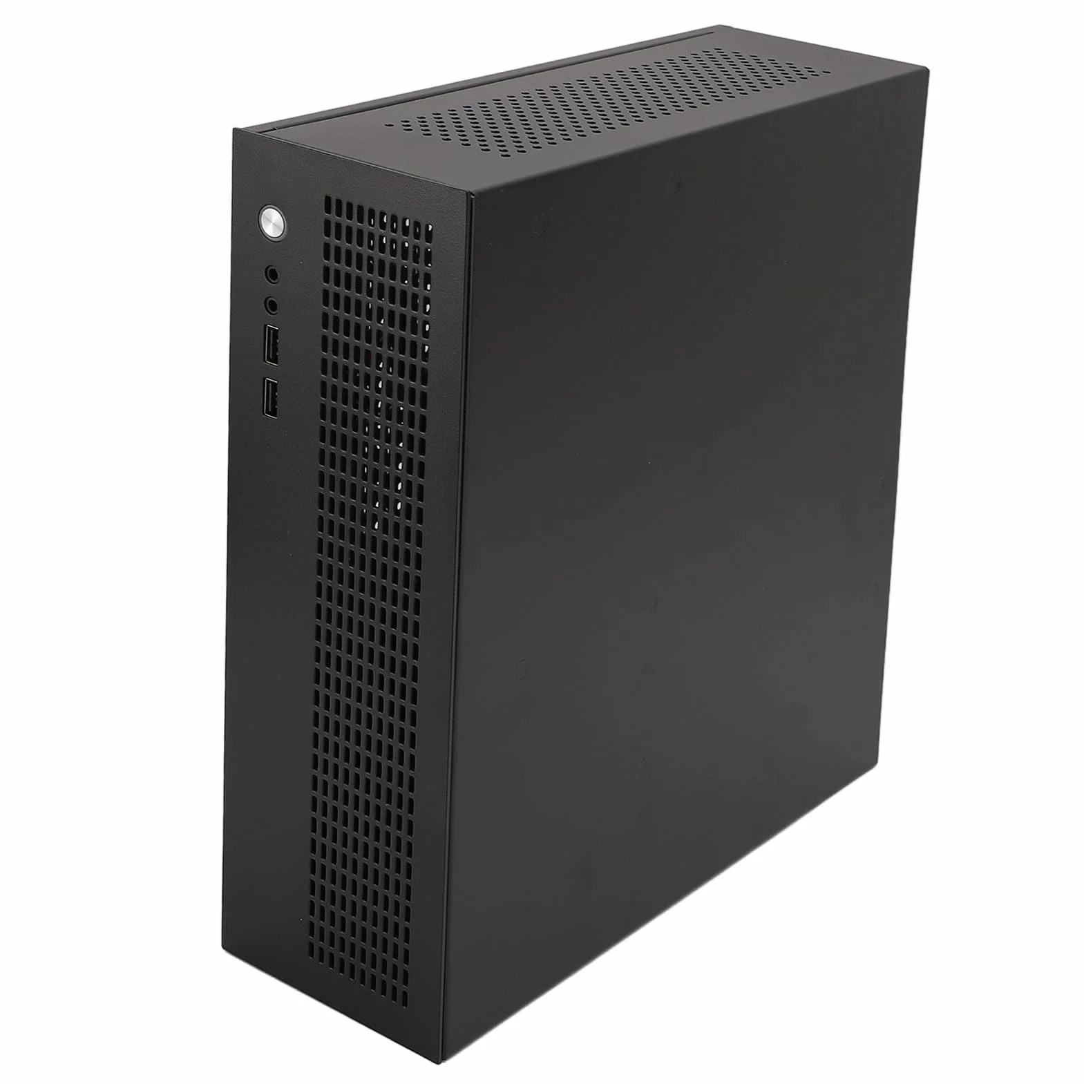 Mała Obudowa Komputera ITX Kompaktowa Konstrukcja Interfejs USB2.0 Podwójne Wentylatory do Użytku w Domowym Biurze
