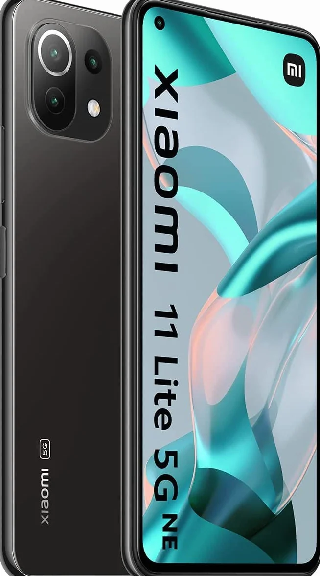 Xiaomi 11 Lite 5G NE - Smartphone z ekranem 6,55" DotDisplay FHD+ 90 Hz, 6+128GB, Qualcomm Snapdragon 778G, potrójny aparat 64MP+8MP+5MP, bateria 4250mAh, Czarny trufla (Wersja ES/PT)