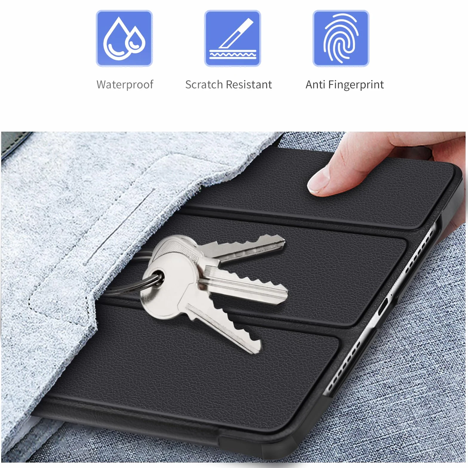 Etui do Xiaomi Redmi Pad 2 (11 Cali, Model 2025) - Ultracienkie Etui Ochronne z Funkcją Podstawki i Automatycznym Wybudzaniem/Uśpieniem do Xiaomi Redmi Pad 2 11", Czarne