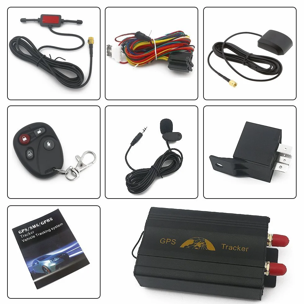 TKSTAR, lokalizator alarmu GPS, lokalizator alarmu GSM w czasie rzeczywistym do systemu GSM GPRS GPS Gniazdo karty SD zabezpieczenie przed kradzieżą (TK103B)