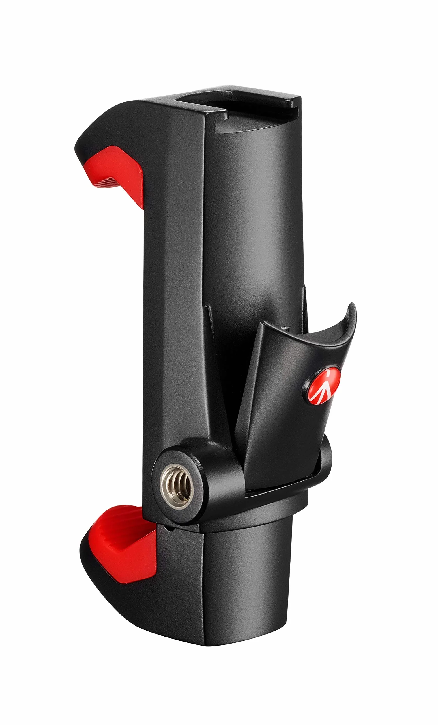 Manfrotto Uniwersalny zacisk do smartfona, wersja Pro (MCPIXI), do miniaturowego statywu do aparatu, statywu stołowego, kompaktowego statywu, do vlogów, czarny