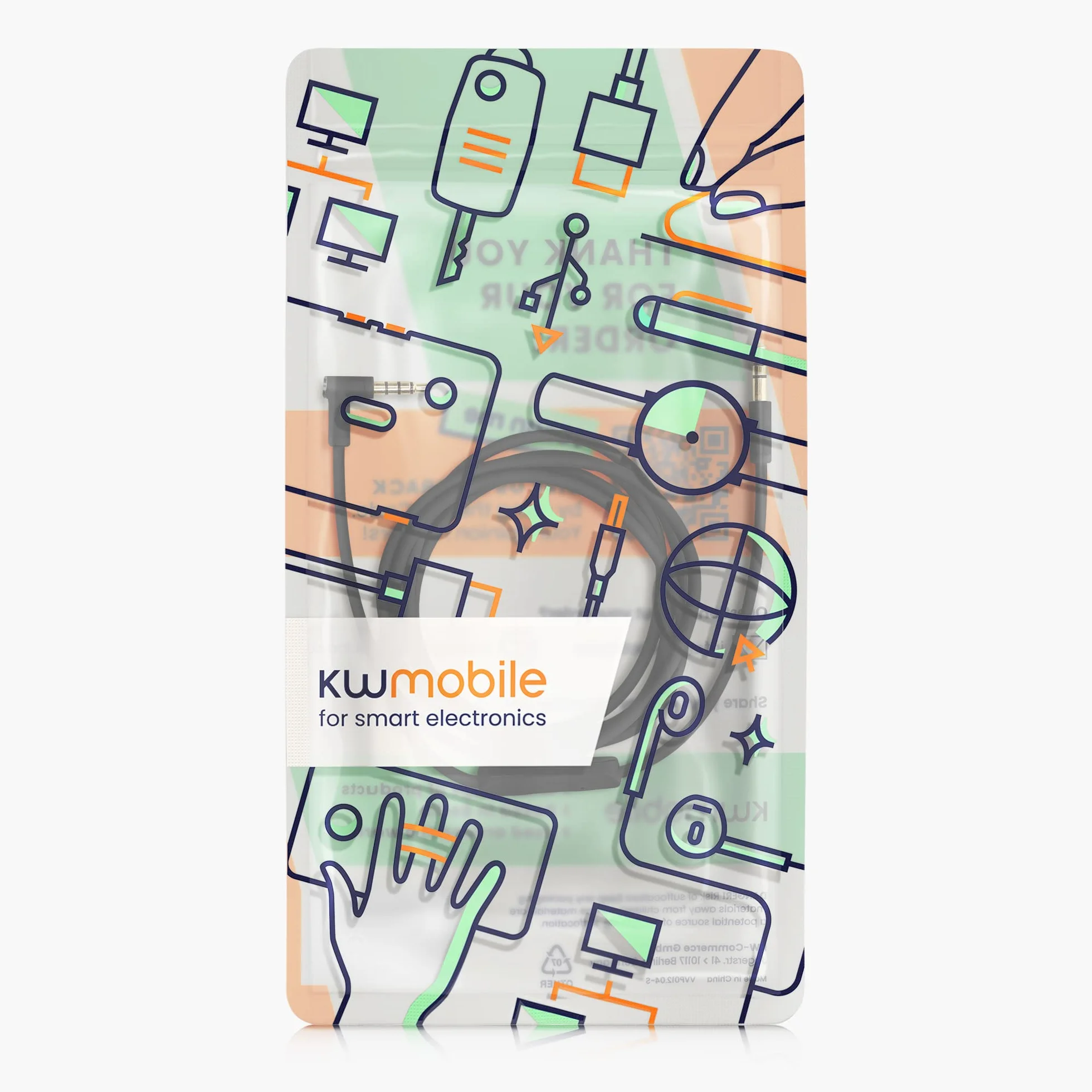 Kwmobile Kabel do Słuchawek Beats Studio 3 / Solo 3 / Solo2 / Studio 140 cm Czarny