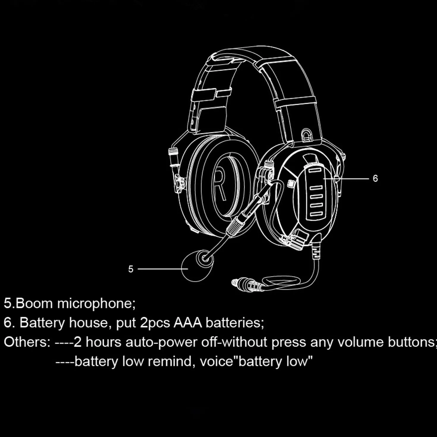 Entry-Level Walkie Talkie Elektronika Nauszniki Komunikacja PTT Ochrona słuchu Redukcja szumów Wygodny zestaw słuchawkowy Radio Komunikacja Słuchawki do Airsoft Shooting Paintball MilSim UTV