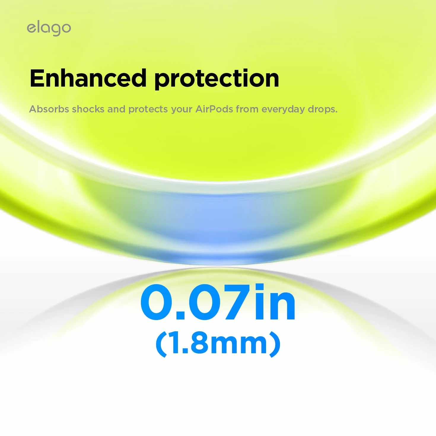 elago Etui Przezroczyste do AirPods Pro 3 | w Zestawie Pasek, Ograniczone Żółknięcie, Odporne na Wstrząsy, Pełna Ochrona, Bezprzewodowe Ładowanie (Neonowy Żółty)