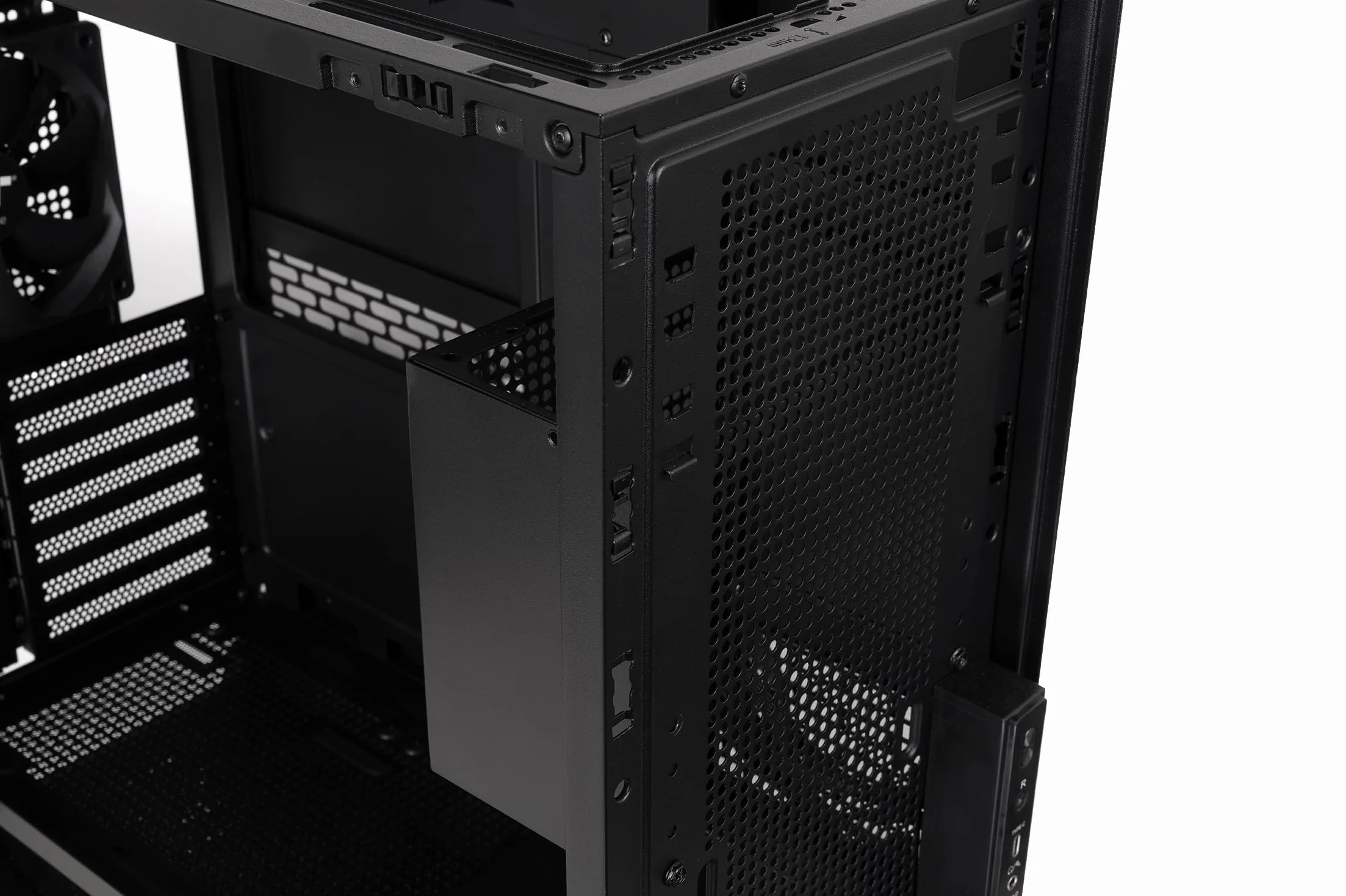 Thermaltake TR300 TG | Black | Tempered Glass | Power Extension Cord | 120mm Fan