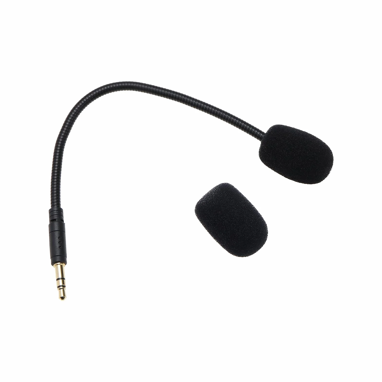 Zamienny mikrofon 3,5 mm, 19 cm, redukcja hałasu, odłączany, kompatybilny z SteelSeries Arctis 1, przewodowy bezprzewodowy zestaw słuchawkowy do gier, czarny z piankową osłoną