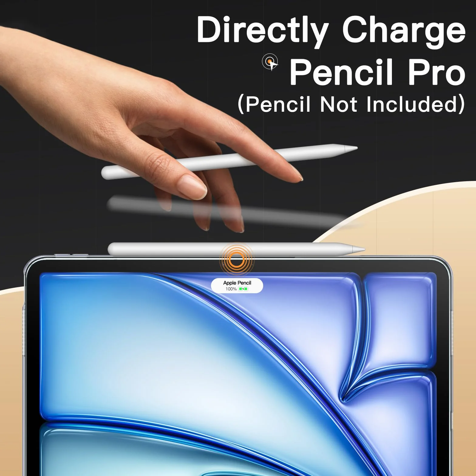 JETech Etui iPad Air 13 Cala M4/M3/M2 (2026/2025/2024) Przezroczyste Anty-Żółknące Odporny na Wstrząsy PC TPU