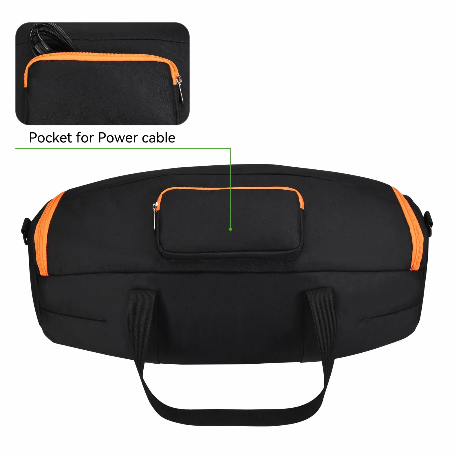 Futerał Ochronna Walizkę Transportowe Etui Podróżną do JBL Boombox 4 Przenośny Głośnik Bluetooth,Ochronne Etui Torba na Ramię z Akcesoria Torbą do JBL Boombox 4 Kabla Zasilającego
