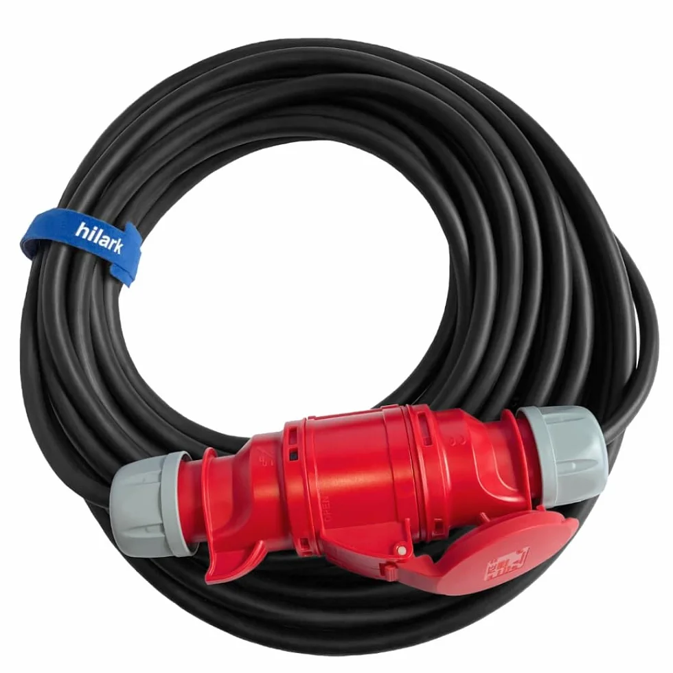 Hilark Cable Tech Przedłużacz siłowy elektryczny gumowy 32A OnPD H07RN-F 5x4 wytrzymały 10m
