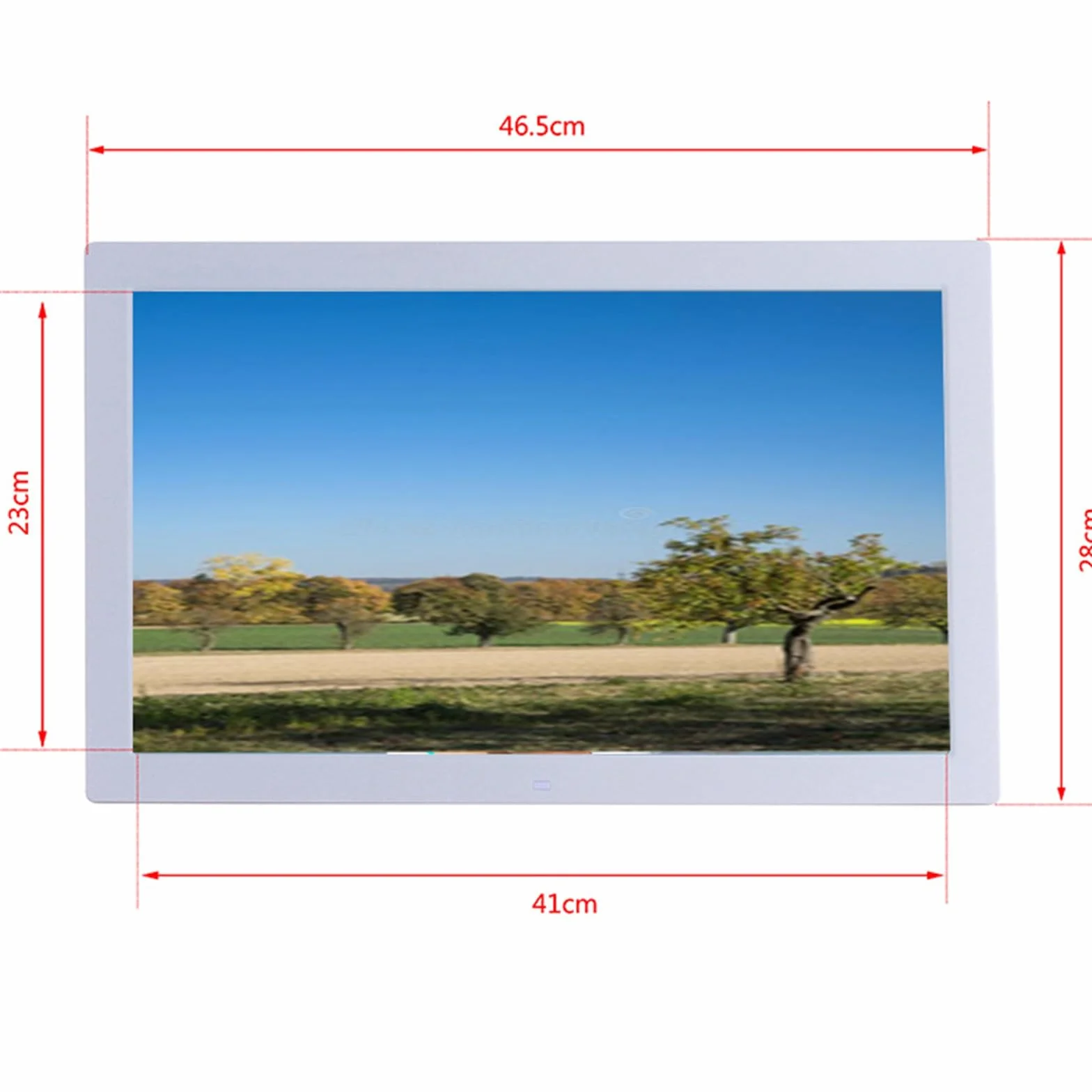 19-Calowa Cyfrowa Ramka Na Zdjęcia Z Wi-Fi I Wyświetlaczem O Wysokiej Rozdzielczości – Wielofunkcyjny Elektroniczny Album Fotograficzny(Czarny)