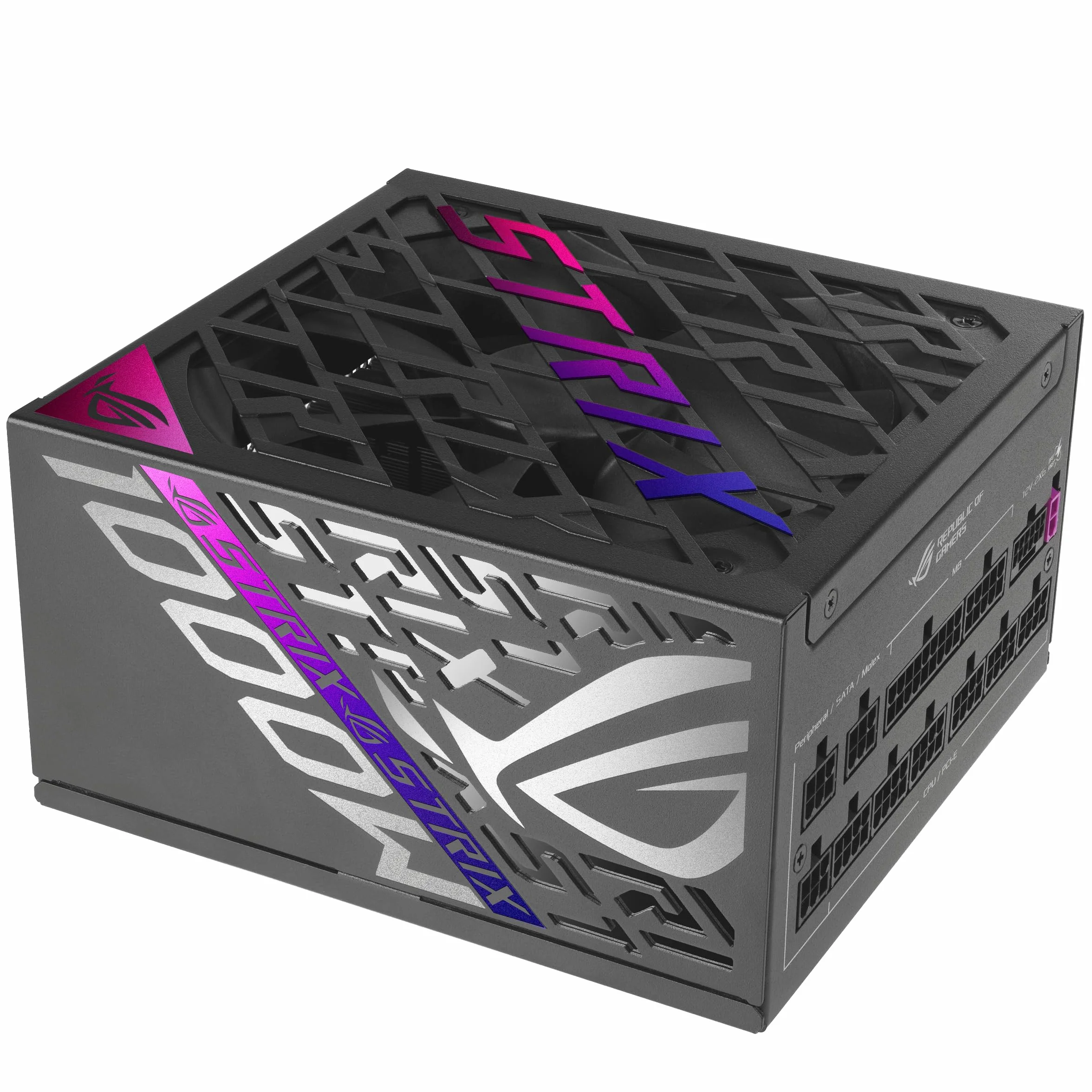 ASUS ROG Strix 1000 W Platinum Equalizer ATX Gaming zasilacz (ROG Equalizer 12 V, 2 x 6 PCIe, kabel zasilający GaN-MOSFET, wyświetlacz OLED, certyfikat 80 Plus i Cybenetics, ATX 3.1, PCIE 5.1, czarny)