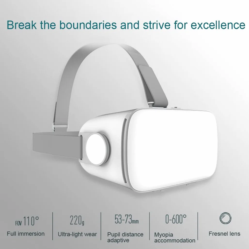 okulary 3D VR, wirtualna rzeczywistość, zestaw słuchawkowy VR, kontroler Bluetooth do iPhone'a 13 Pro Max/13 Pro/13/12/11, dla Samsung Galaxy S21, Huawei, Xiaomi Series