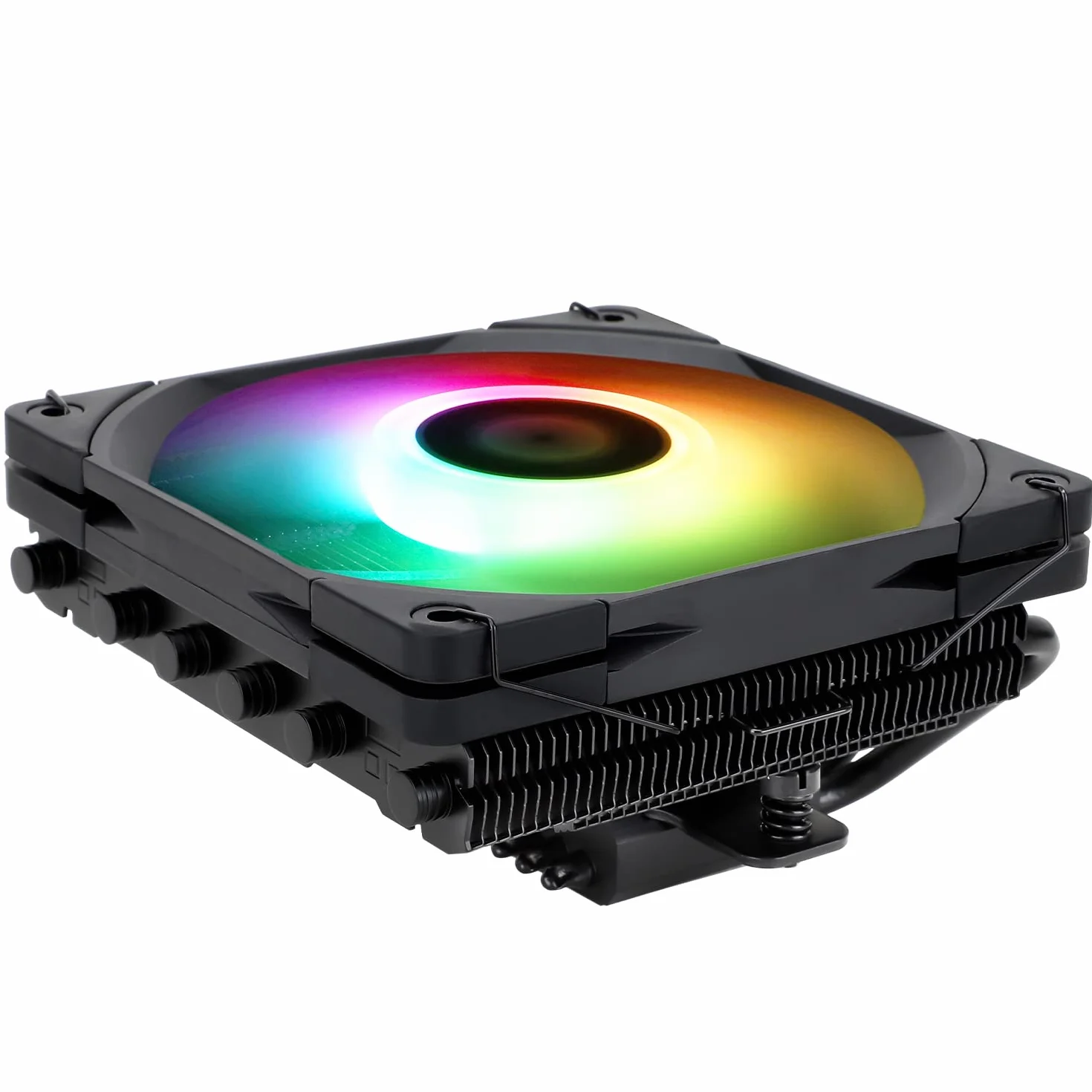 Thermalright AXP120-X67 BLACK ARGB niskoprofilowy chłodnica powietrzna CPU z recht wentylatorem 120 mm TL-C12015B-S PWM, 6 rur grzewczych, wysokość 67 mm, do AMD AM4/Intel LGA 1700/1150/1151/1155/1156
