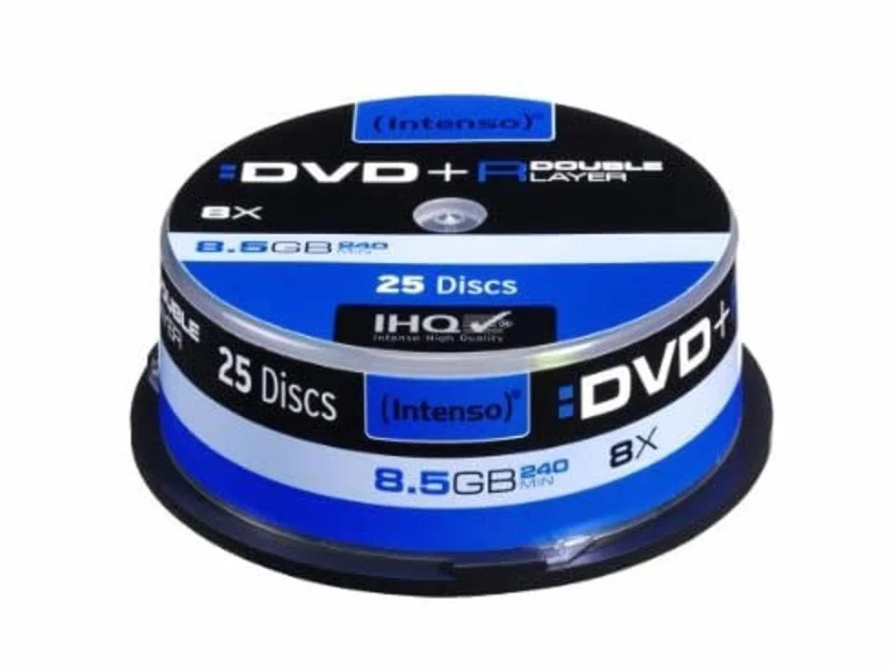 Intenso 4311144 DVD+R 8x Duel Layer 25-pak ciastek
