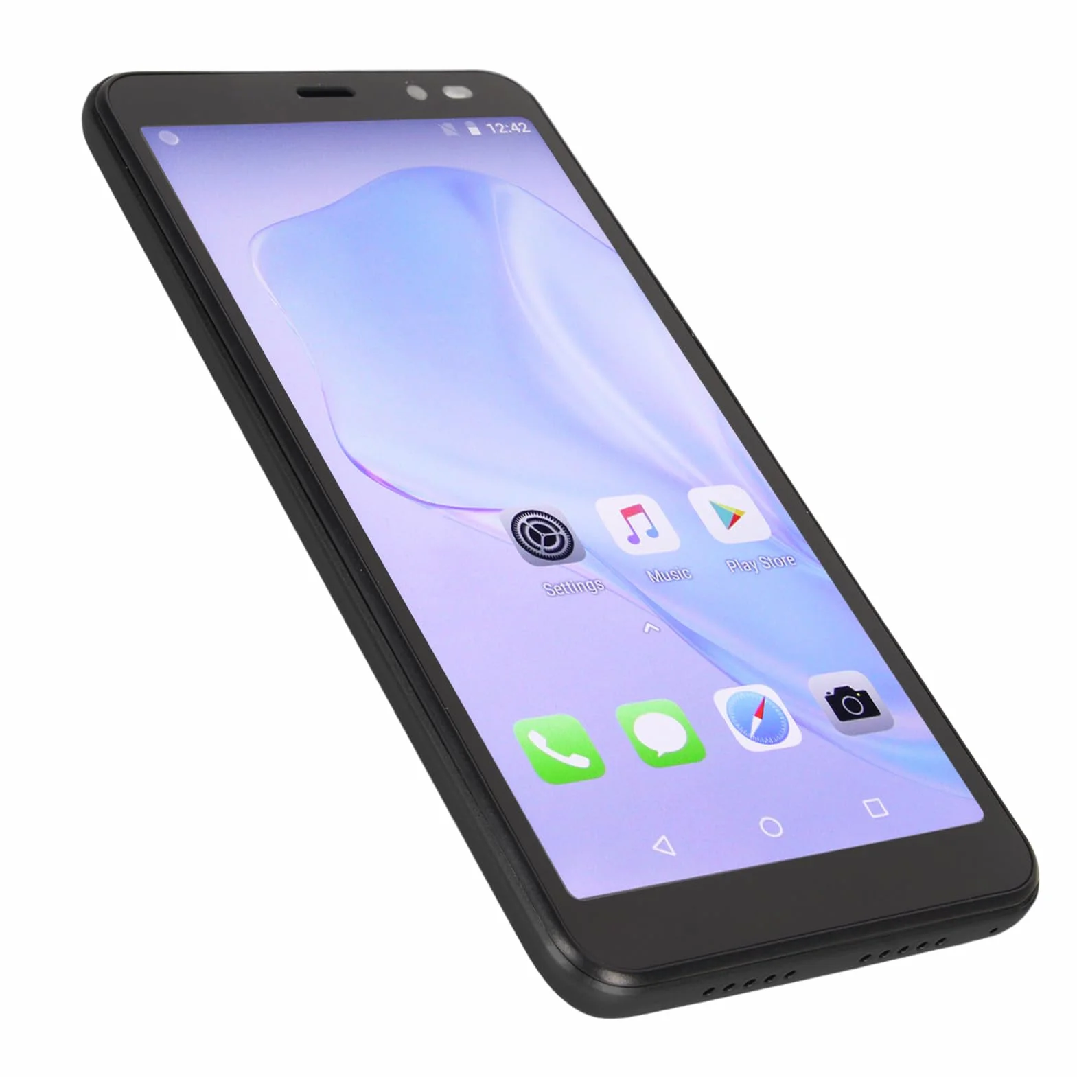 Telefon Komórkowy, Aparat 5 MP 8 MP, Smartfon, Wielofunkcyjna Bateria 4800 MAh do Podróży (Czarny)