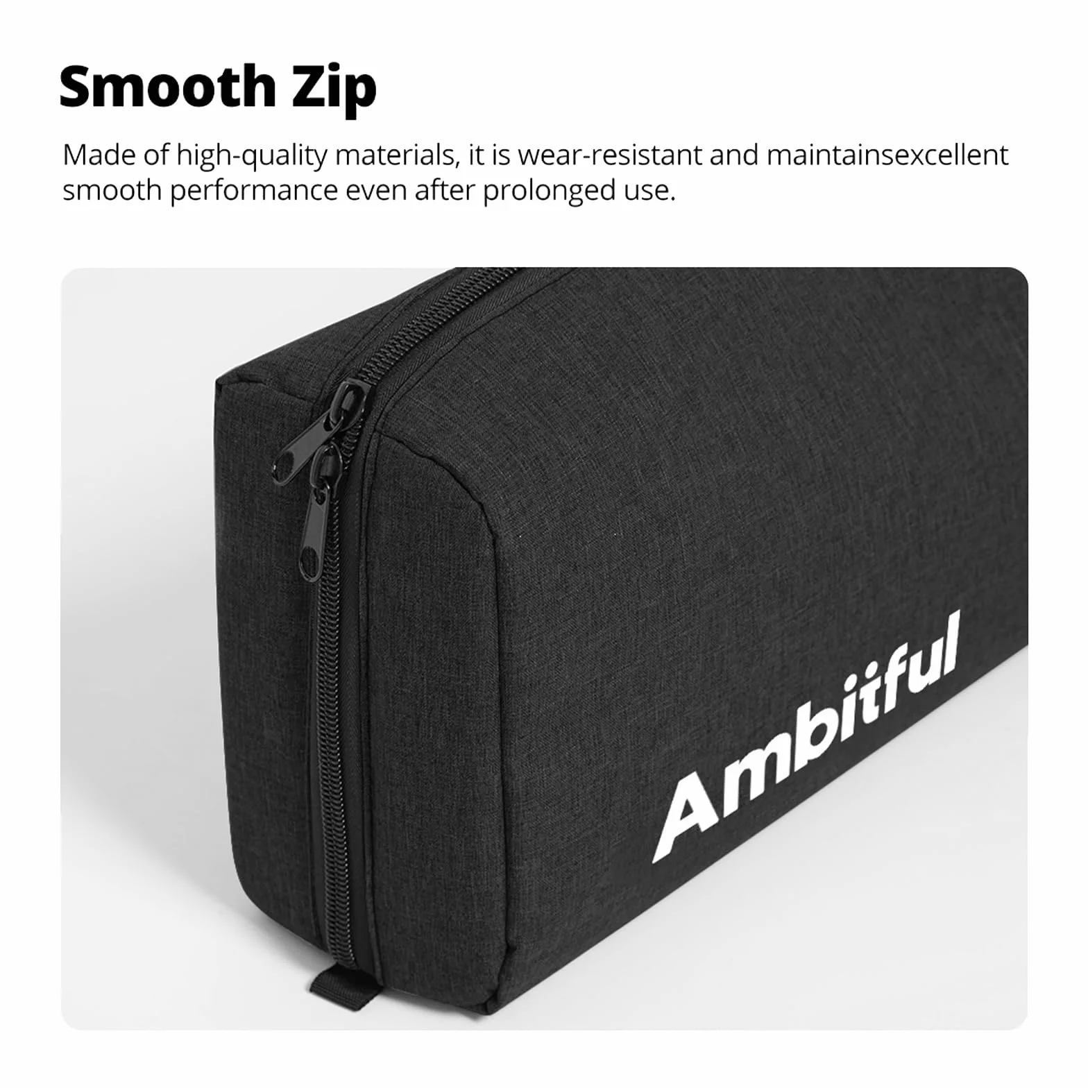 AMBITFUL PB20 C-Stand Carrying Bag 132 * 19 * 13 cm / 51.9'' *7.4'' *5.11'' for Boom Arm-Photography Light Stand, Szary
