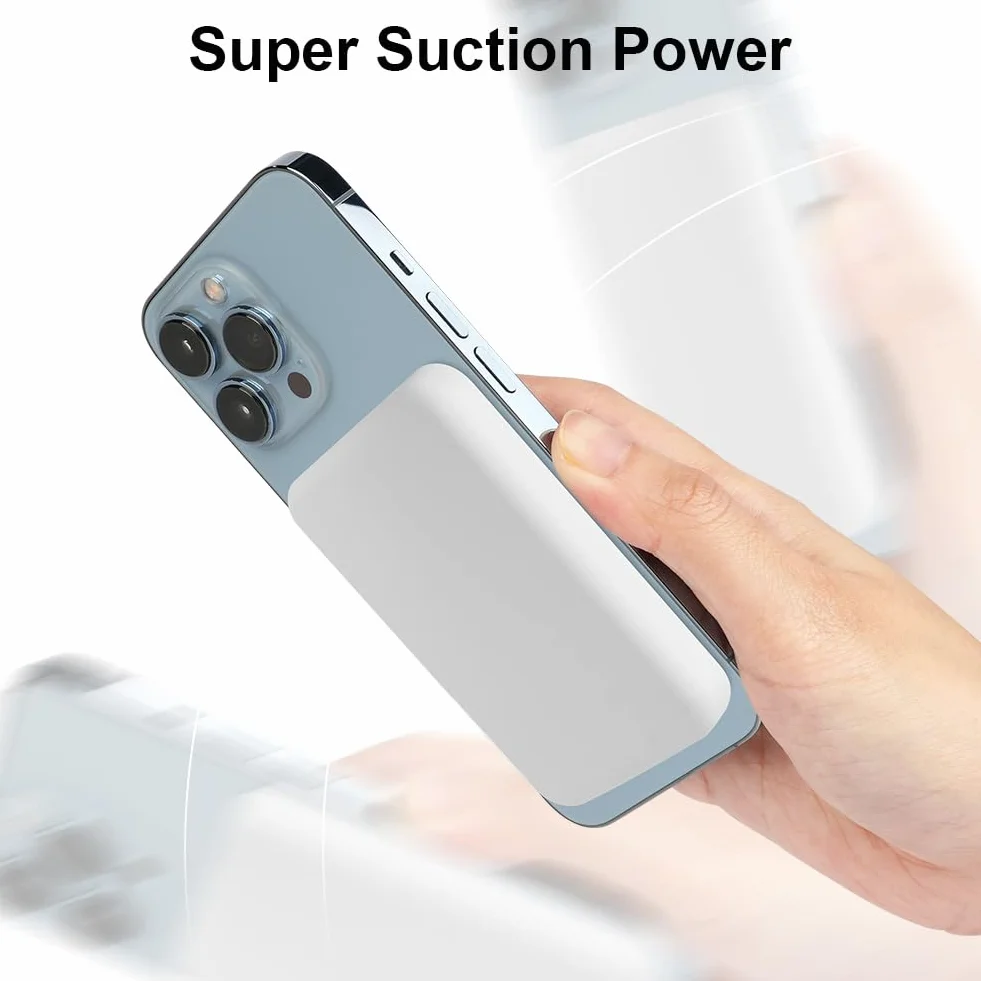 Flintronic Powerbank 5000 mAh Bezprzewodowy USB C do iPhone 15/14/13/12 Pro