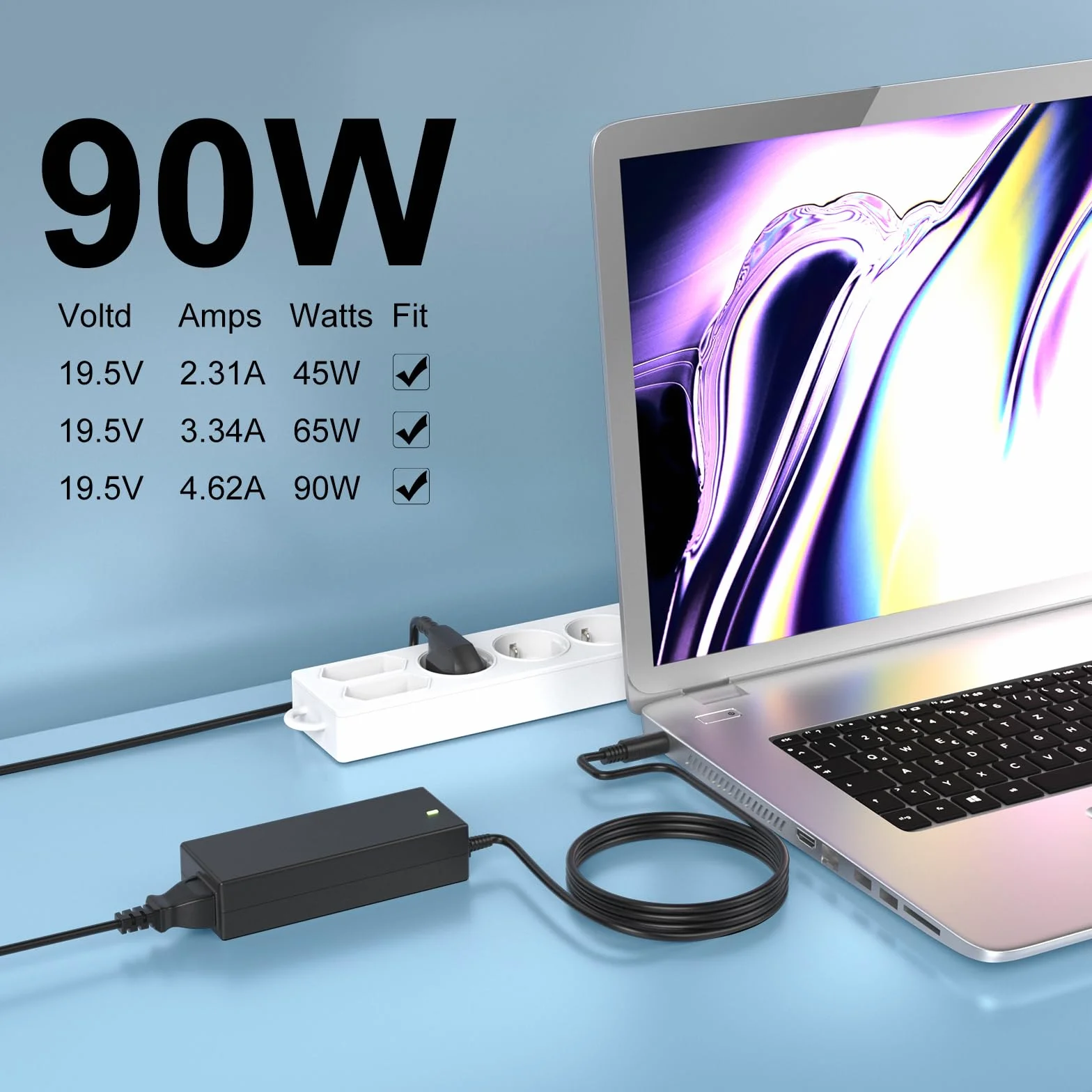 90W ładowarka do Dell Latitude 5510 5511 5410 5501 5411 5401 5310 2-w-1 P96G P97G P98G P80F PA-10 LA90PM111 Laptop zasilacz
