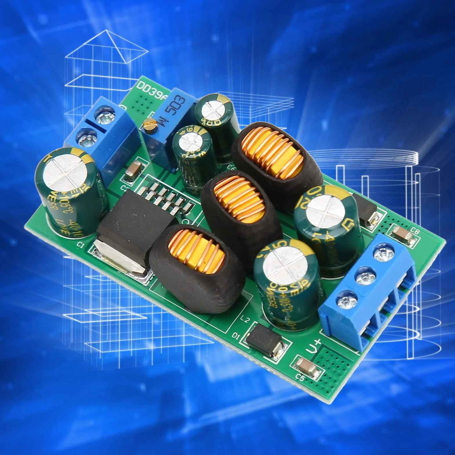 Regulator Napięcia Boost, 20 W DC DC 3,6 V-30 V Boost Converter, 2 Tryby PCB Podwójne Wyjście Moduł Napięciowy do Zasilania