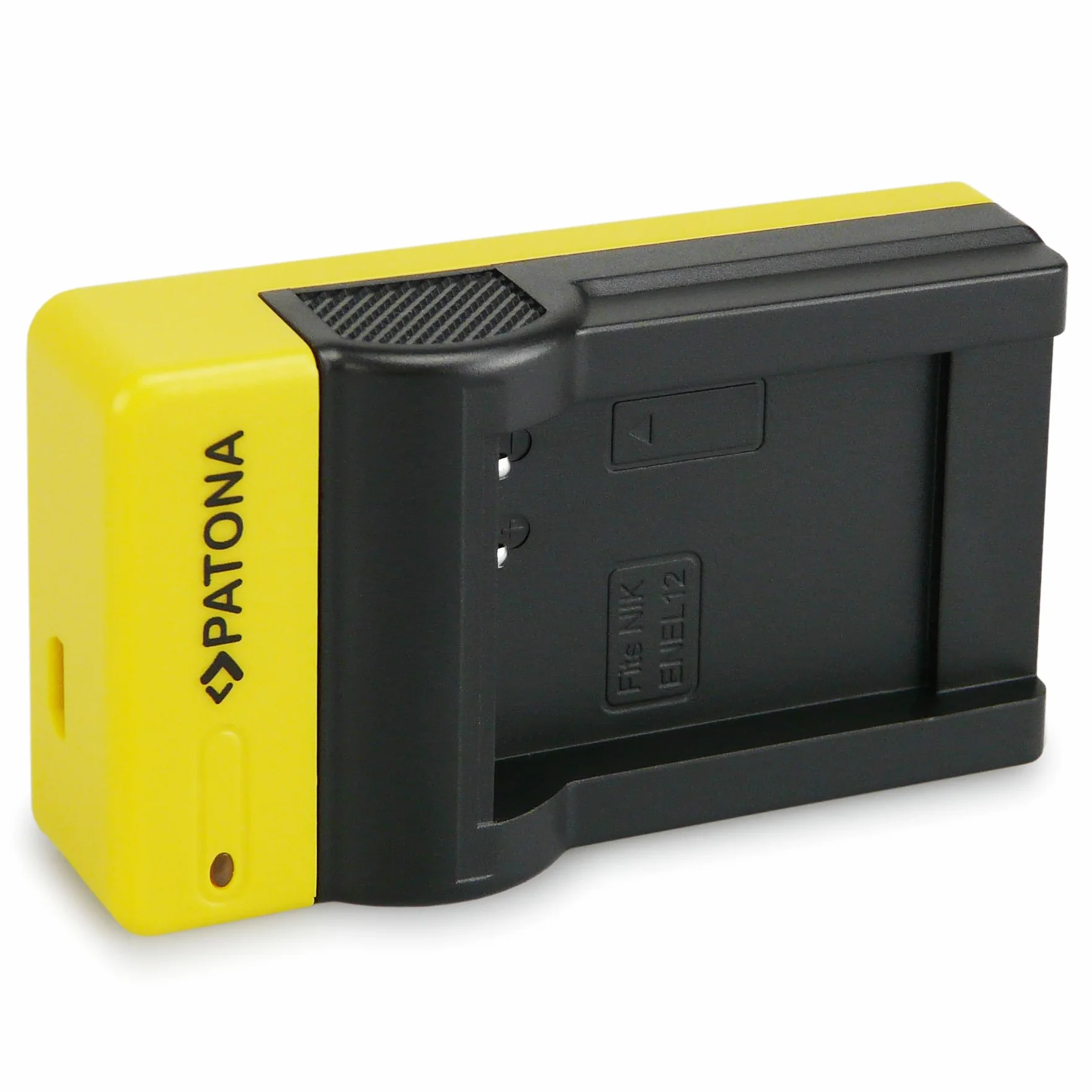PATONA Slim Ładowarka EN-EL12 do Nikon Coolpix S8000 S8100 S9100 | Kompaktowa ładowarka do akumulatorów EN-EL12, pasuje do Nikon Coolpix S9400 i S9500, szybkie i bezpieczne ładowanie