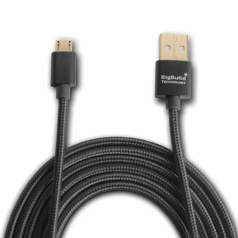 Czarny 2 metry złoty kabel USB do TomTom Start 20, 25, 40, 42, 50, 52, 60, 62 Sat Nav