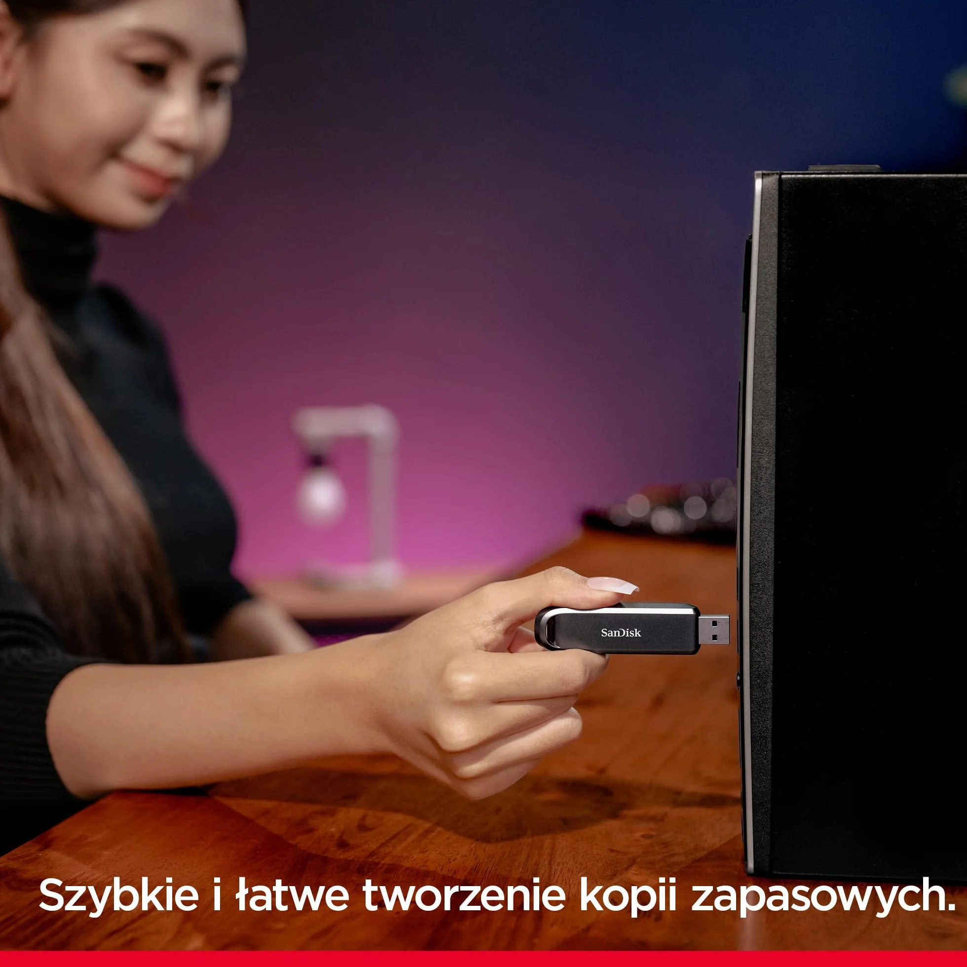 Sandisk Extreme PRO 2 TB High-Performance USB Type-A Dysk flash(prędkości odczytu do 1000 MB/s oraz zapisu do 900 MB/s, RescuePRO Deluxe)