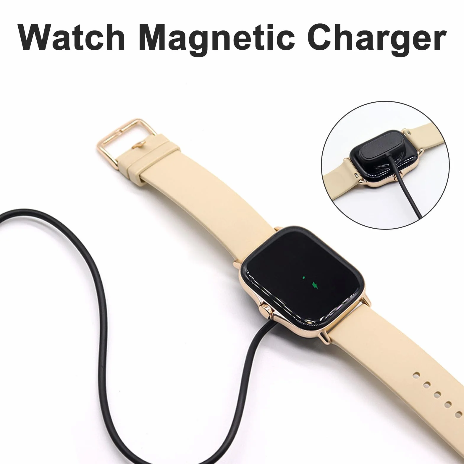 Magnetyczne kable ładujące do Amazfit GTS 4 Mini GTR 2 GTS 2 Mini Bip 3 Pro Bip U, ładowarka USB 1M