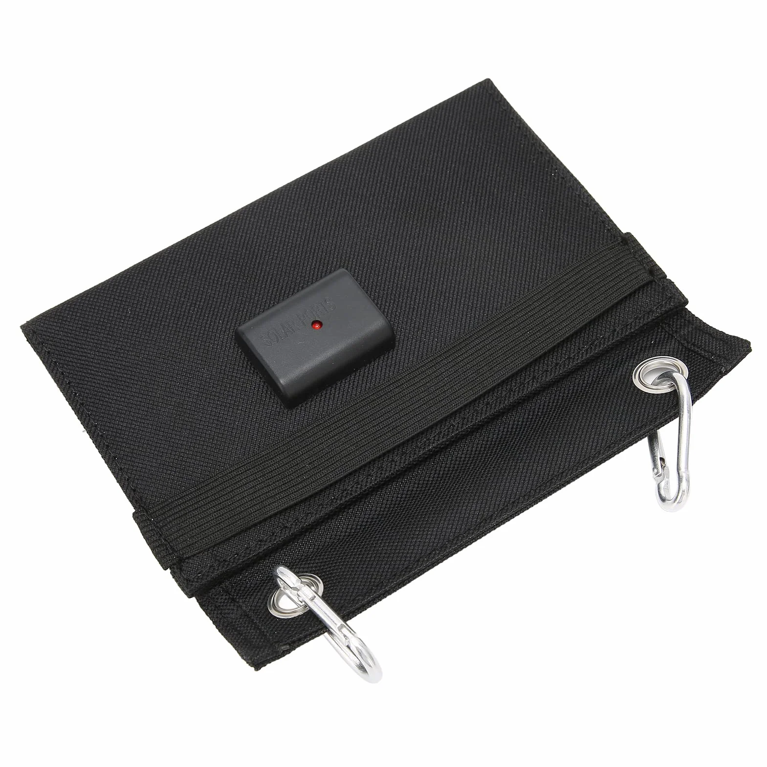 Solar Panel Portable Charger 4W Folding Power Bank Polysilicon Battery for Outdoor Phone Carabiner