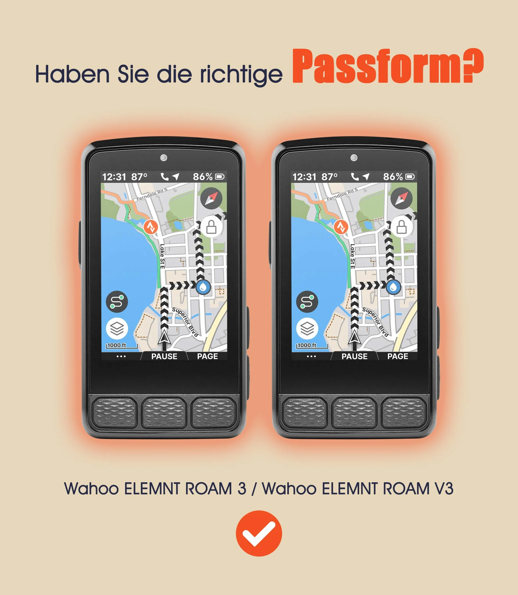 Silikonowe etui do Wahoo ELEMNT ROAM 3/ROAM V3 + 2 osłony ekranu PET, kompleksowa ochrona