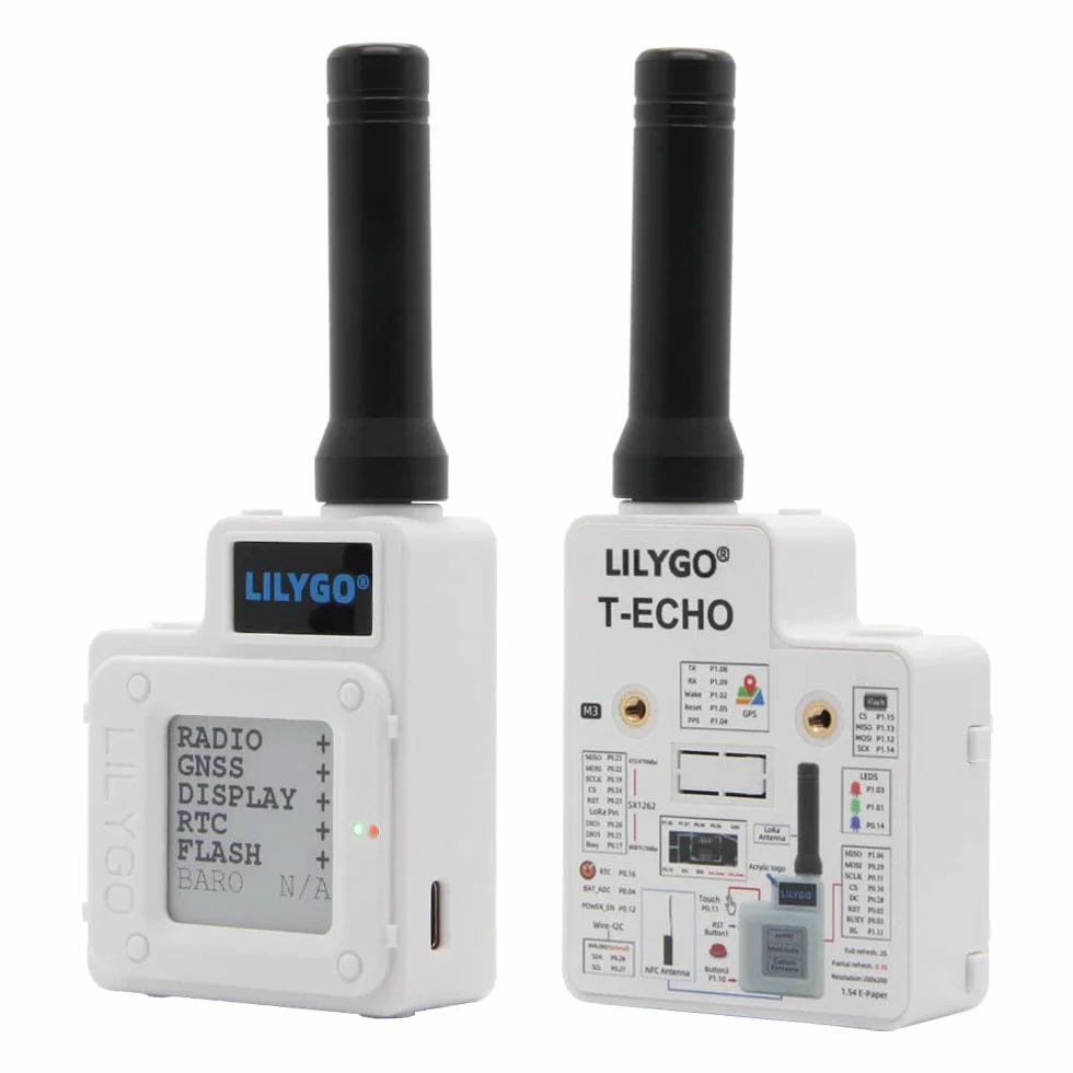 LILYGO T-Echo LoRa SX1262 moduł radiowy 868 MHz TTGO Meshtastic Development Board NRF52840 GPS RTC NFC BME280 do Arduino