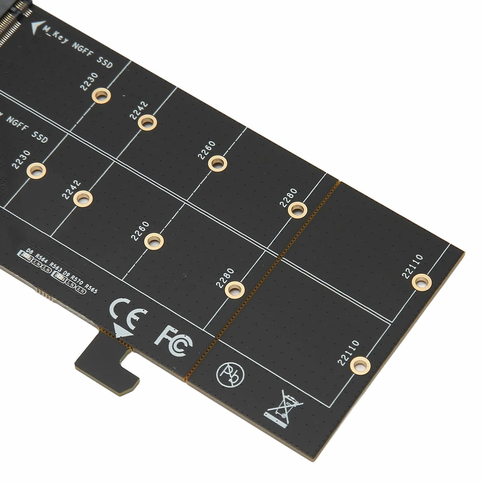 Podwójna Karta Adaptera M.2 PCIe NVMe, Karta Rozszerzająca PCIe 3.1x8 x16, Interfejs Płyty Głównej, Obsługa SSD 2230/2242/2260/2280/22110