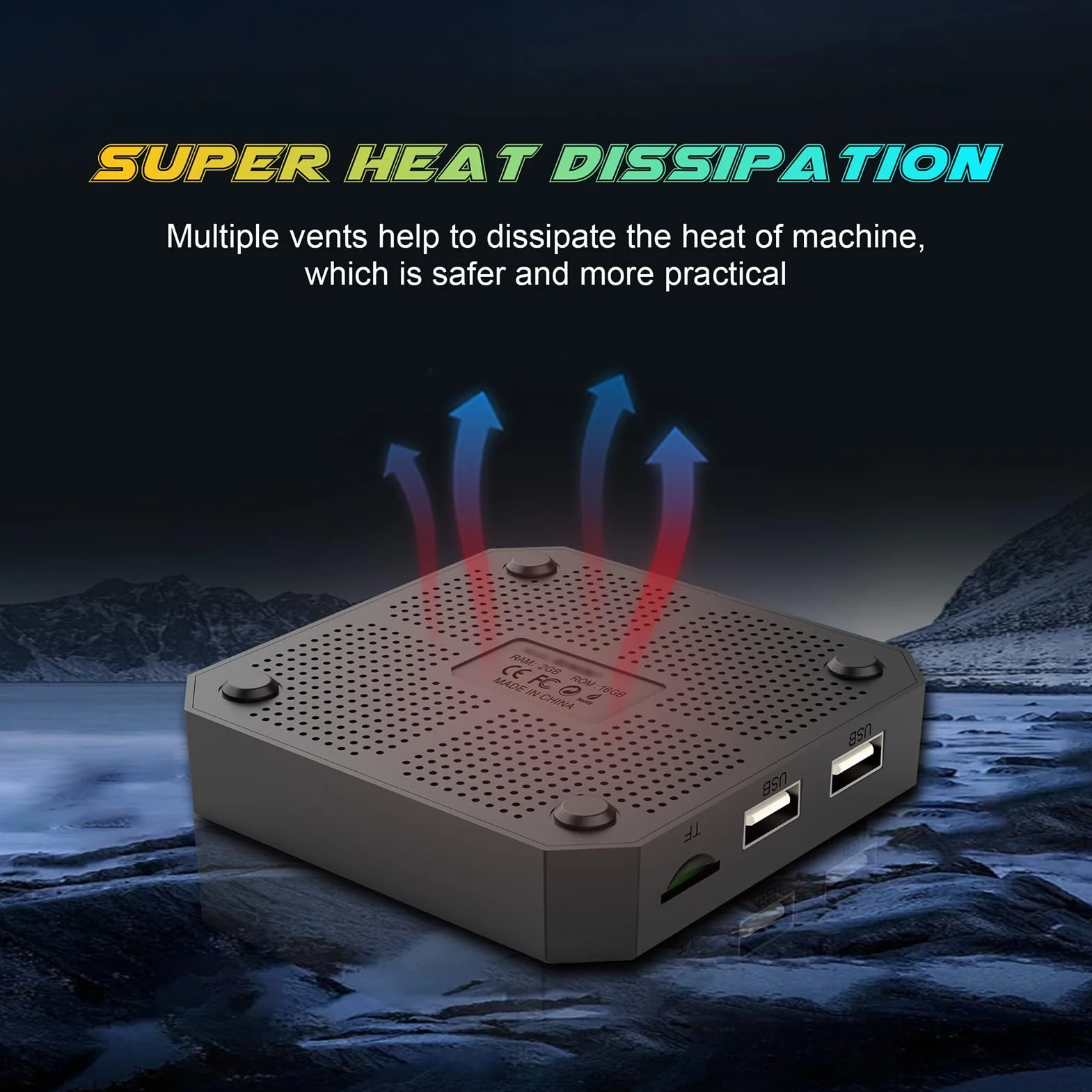 Bewinner TV Box 8K z 2 GB RAM 16 GB ROM RK3518, Czterordzeniowy A53 Dwuzakresowy Dekoder Wi-Fi6 Mali 450 MP2 GPU 4K 8K, Odtwarzacz Multimediów Strumieniowych z Pilotem Głosowym do Domowej (wtyczka UE)