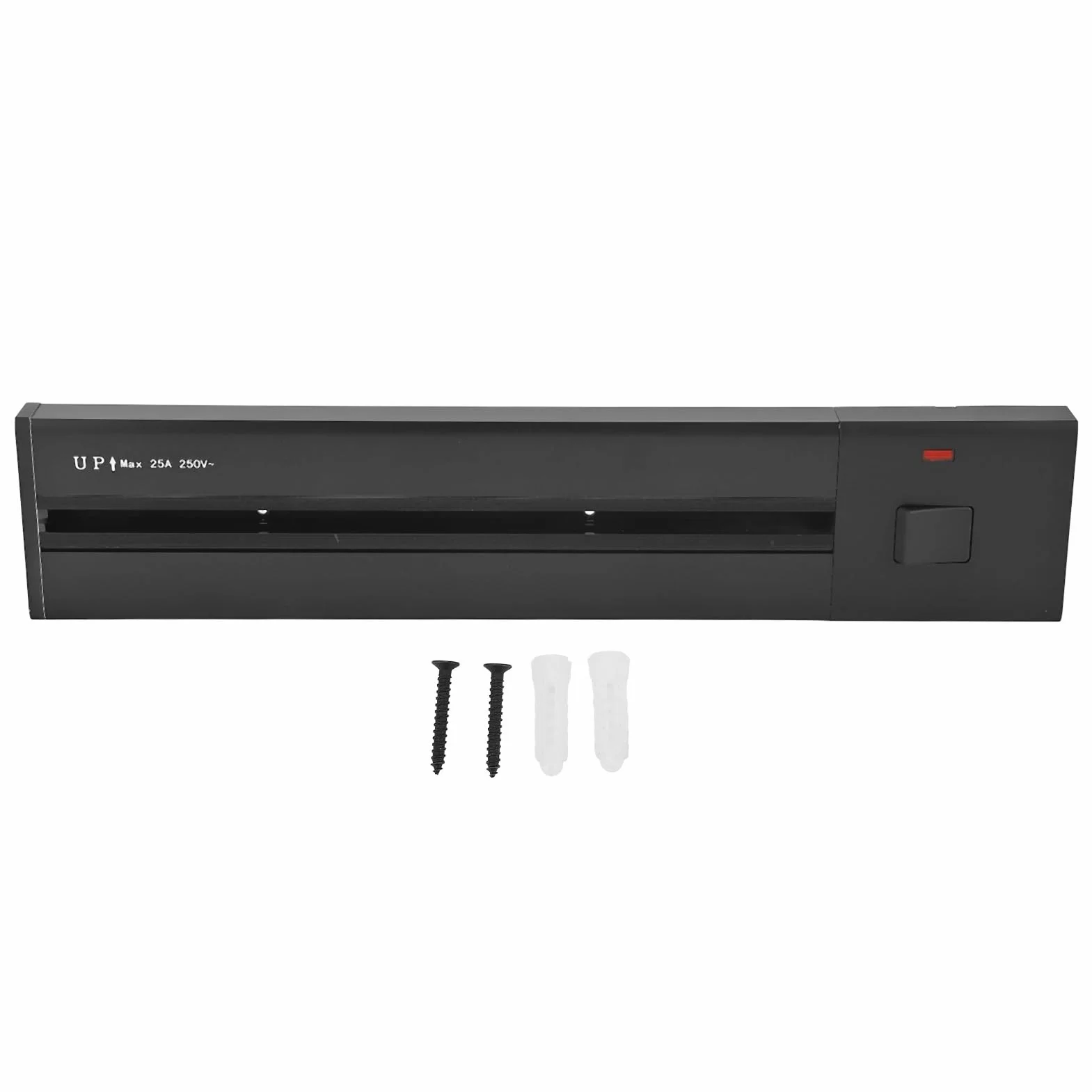 Generic Przedłużacz Elektryczny Listwa Zasilająca 250 V 25 A z estetyką Sieci Bezprzewodowej do Nowoczesnego Wystroju Kuchnia Biuro 60 Cm Stop Aluminium