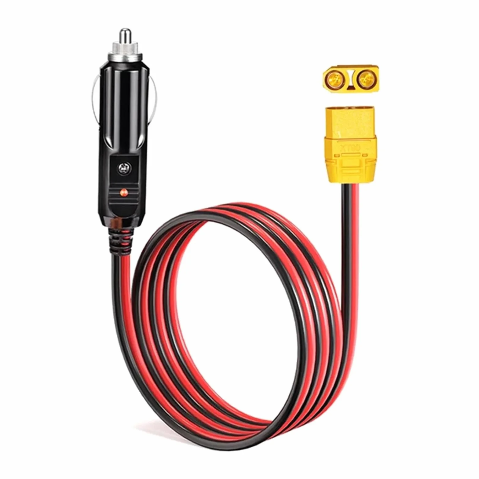 Lighter Charging Cable for Solar Generator Power Station 14AWG złącze żeńskie do samochodu, zapalniczki samochodowej 12 V, 24 V, Heavy Duty Fused