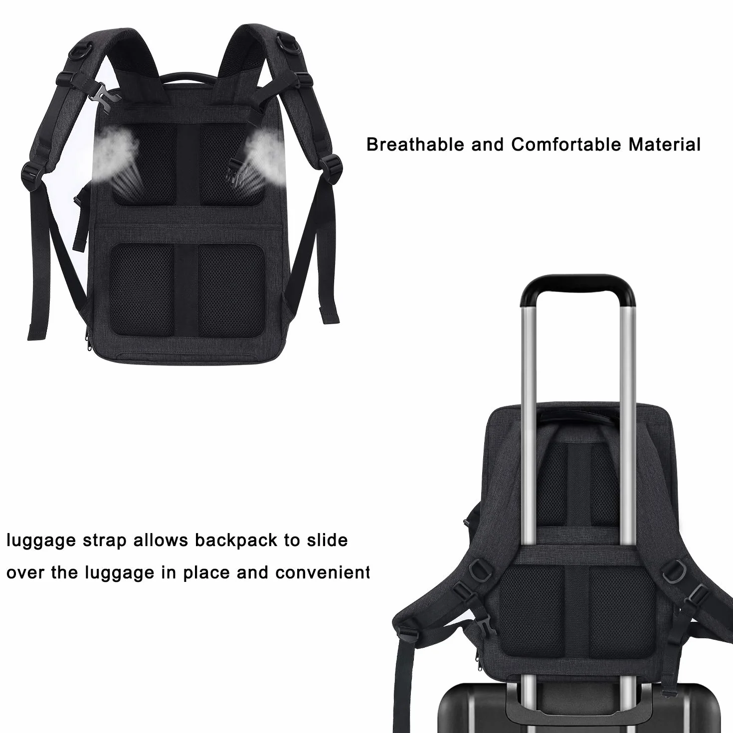 MOSISO Plecak na aparat 43.9 cm, DSLR/SLR/Mirrorless Case Duża męska / damska torba na aparat fotograficzny z kieszenią na laptopa i uchwytem na statyw i osłoną przeciwdeszczową kompatybilna z