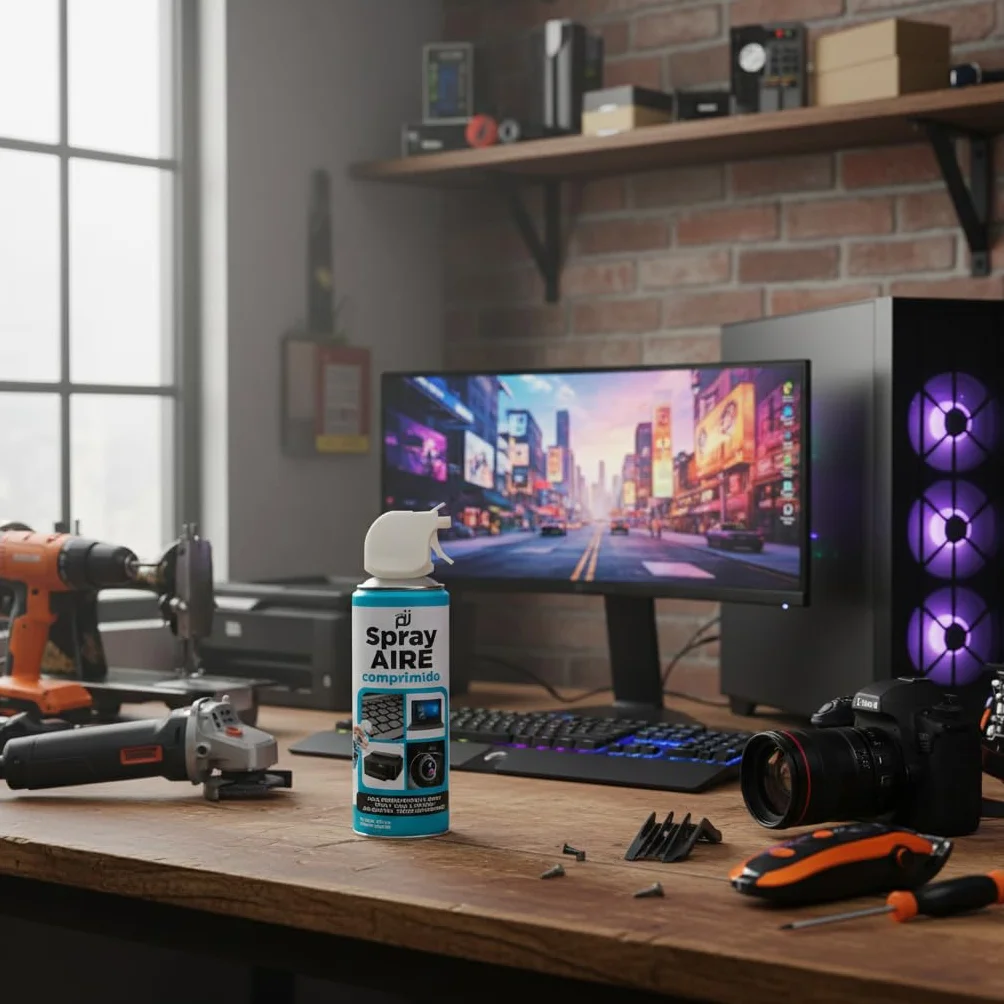 PACK 24 Sprężone powietrze na bazie gazu Spray do czyszczenia materiałów elektronicznych, 400 ml (24)