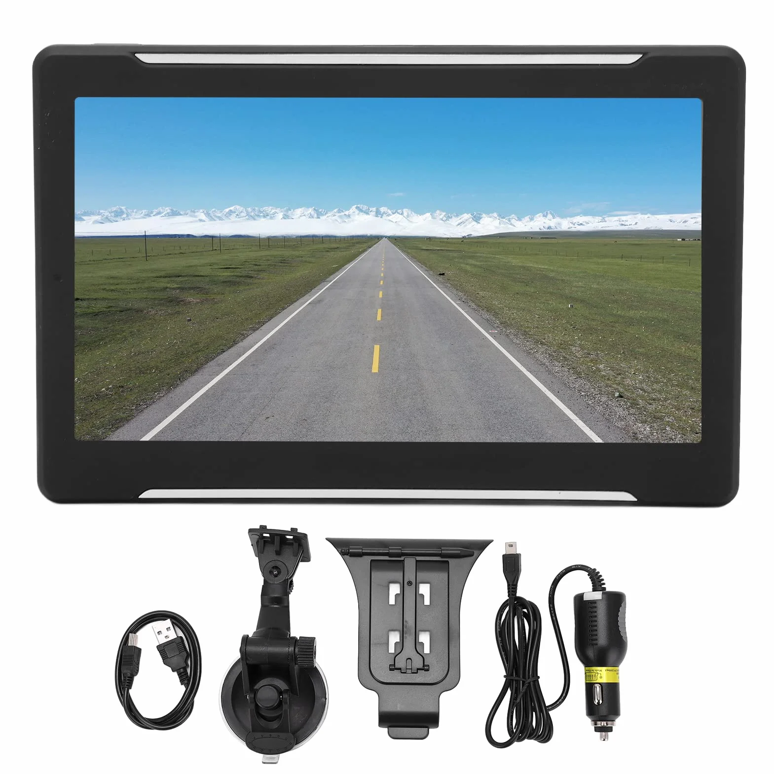 Nawigacja GPS do samochodu, 7-calowy ekran 8 GB 256 MB WIFI GPS Navigator 180 W 1024X600 HD Łatwy do zobaczenia w trybie offline GPS samochodowy z przewodnikiem głosowym, system ostrzegawczy