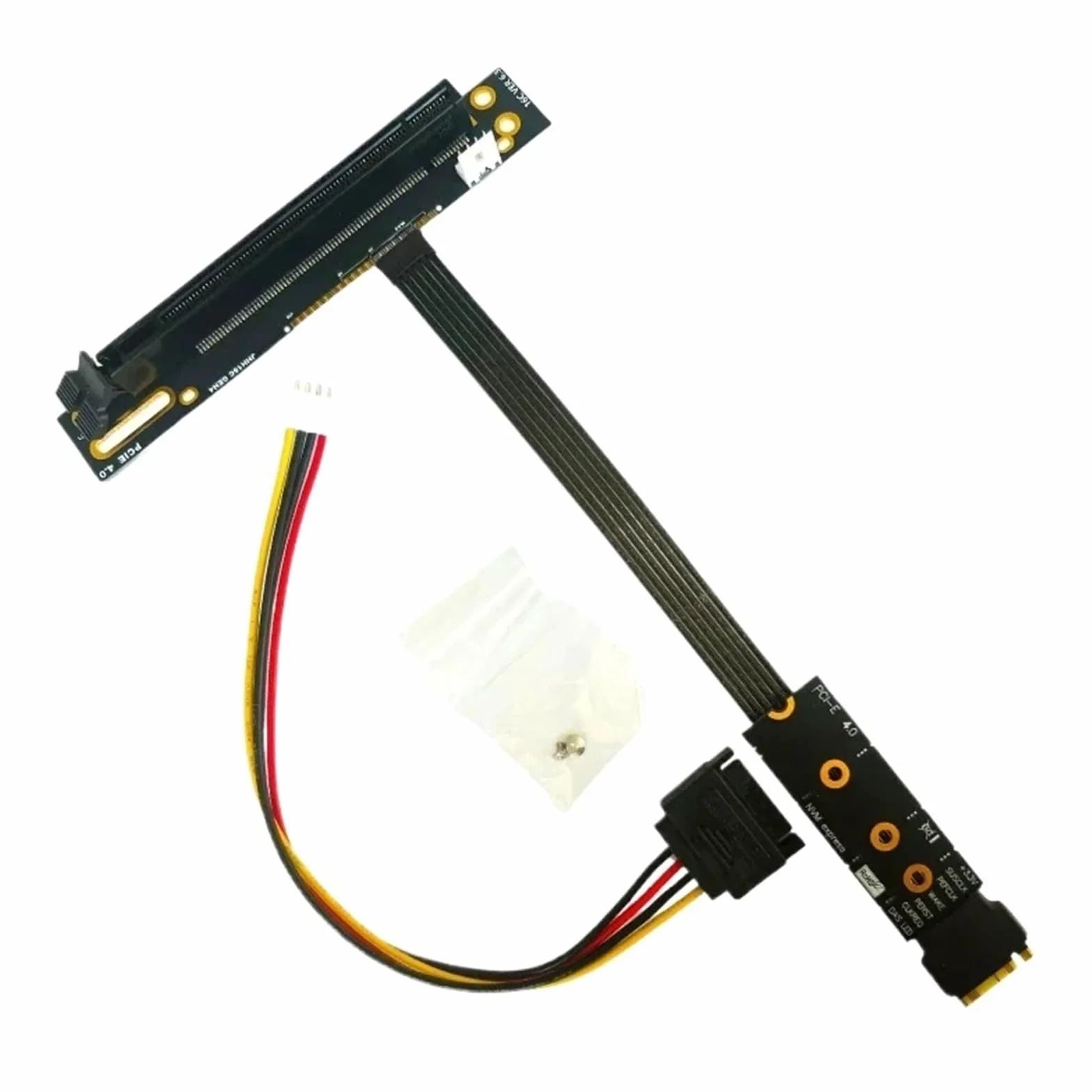 64 Gbps M.2 NVMe do PCIE x16 4.0 Graphics GPU Adapter Kabel M.2 M Key-M SSD do PCI-E 4.0 X4 ES CPU Riser Jumper Extender