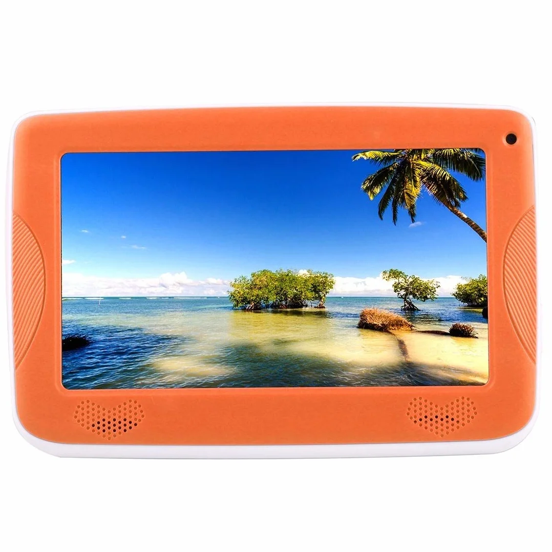 Hanks' sklep z silikonową obudową Android 4.4 Allwinner A33 Quad Core, 1 GB + 16 GB, 7,0 cala, Astar Kids tablet edukacyjny (kolor: Różowy)