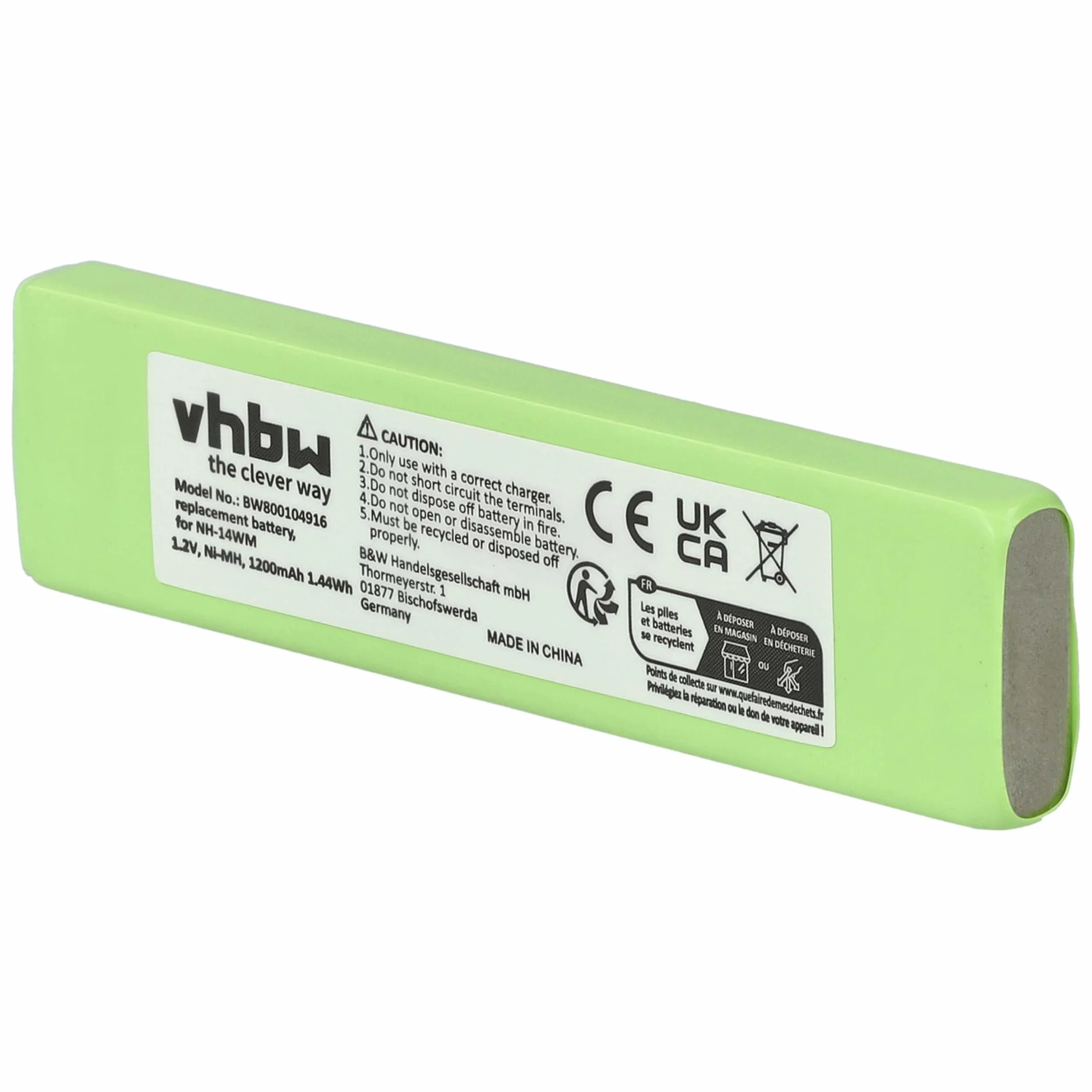 Akumulator zamienny do odtwarzacza MP3 1200 mAh 1,2 V NiMH NC-5WM GP14M SL-CT700 NH-9WM NC-6WM