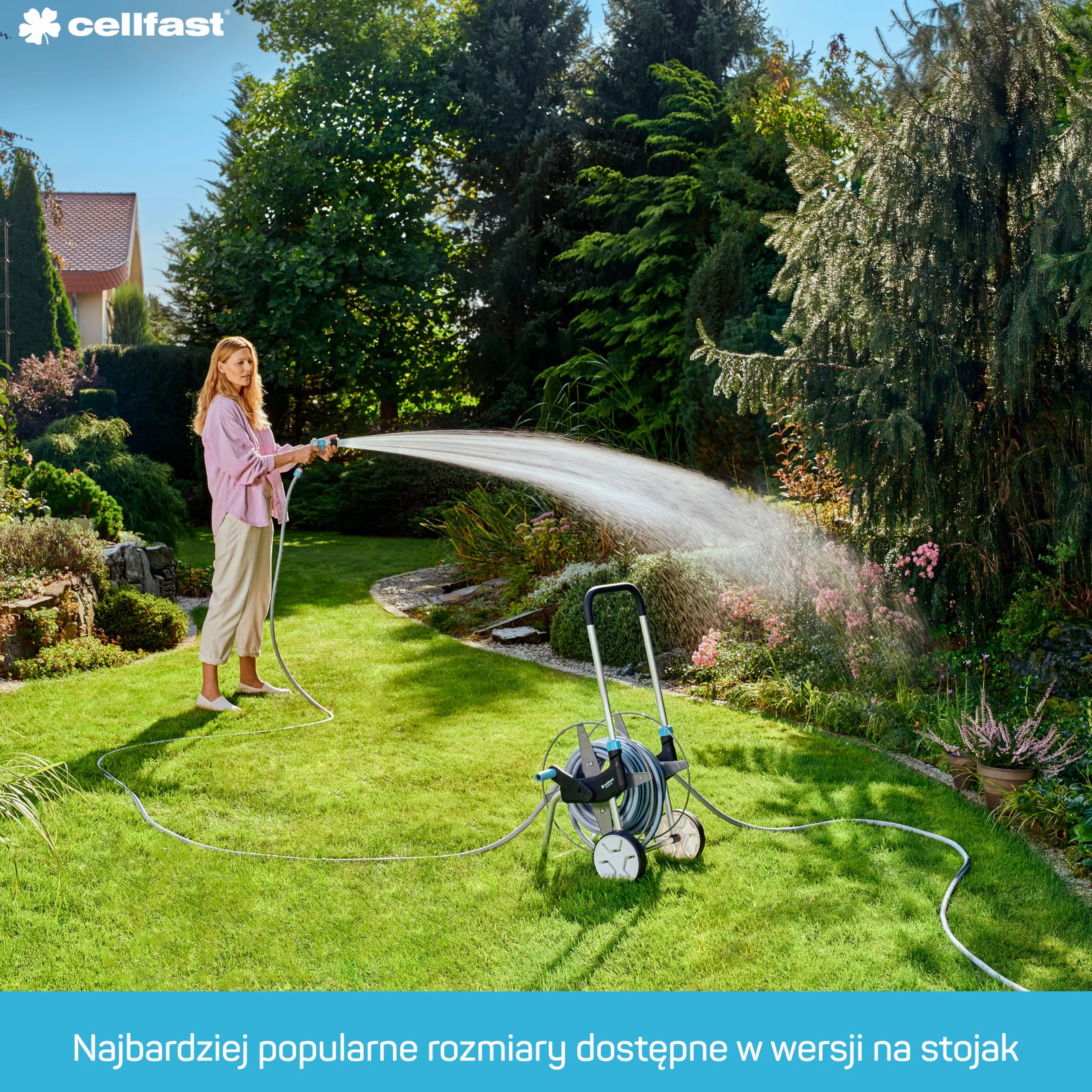 Cellfast Wąż Ogrodowy CellPro 4-Warstwowy Oplot Krzyżowy Odporny na UV 27 Bar 1/2 20m