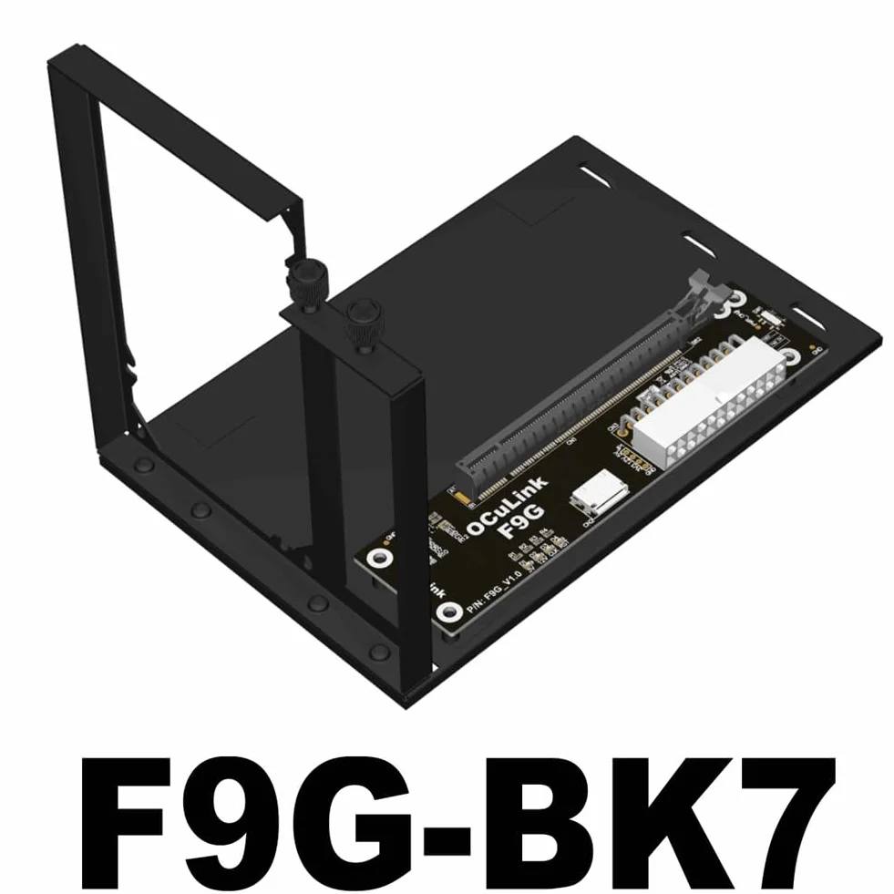 F9G-F9934-F4C-BK7 EGPU OCuLink GPU-Dock M.2 NVMe adapter Oculink z kablem Oculink ATX typ PCIe4.0 64 Gbps 25 cm