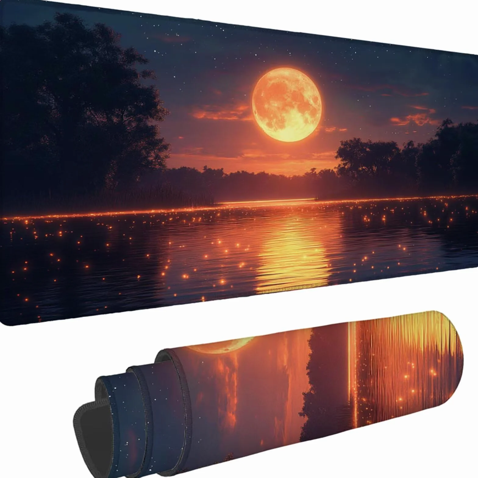 Gamingowa podkładka pod mysz 1200 x 600 x 3 mm, XXL, wodoszczelna, odporna na ścieranie, z przyszytymi krawędziami, podkładka na biurko, poprawia prędkość i precyzję, do komputera, laptopa, komputera