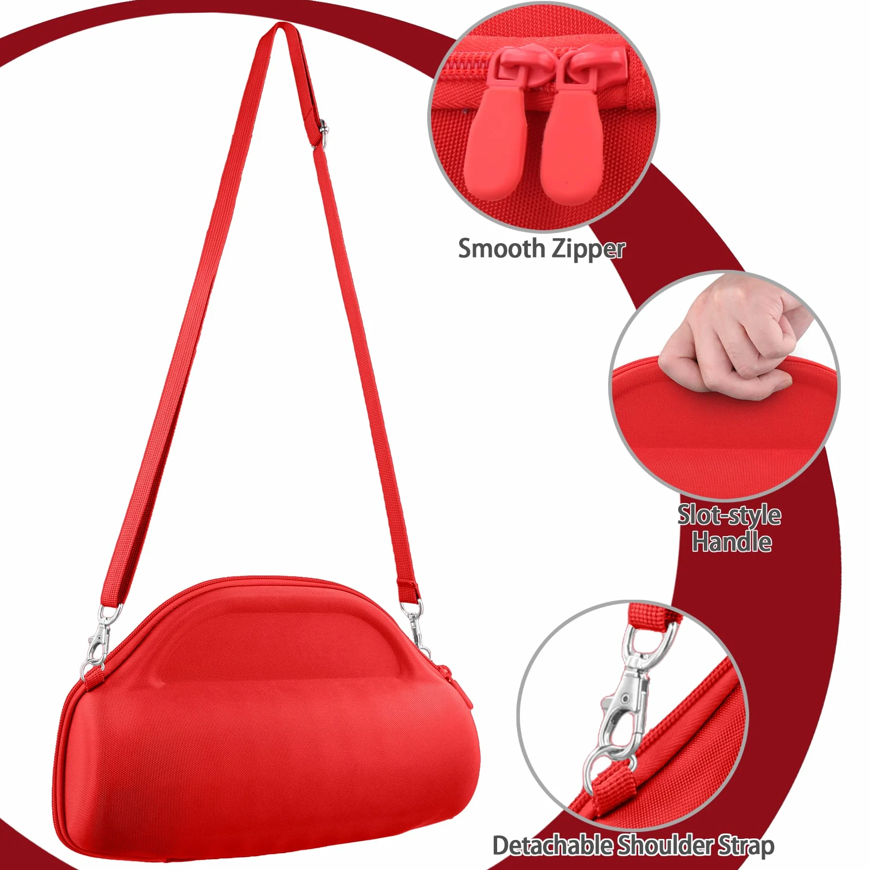 co2CREA Storage Carry Travel Twardy futerał do JBL Charge 6 Przenośny głośnik Bluetooth, tylko etui