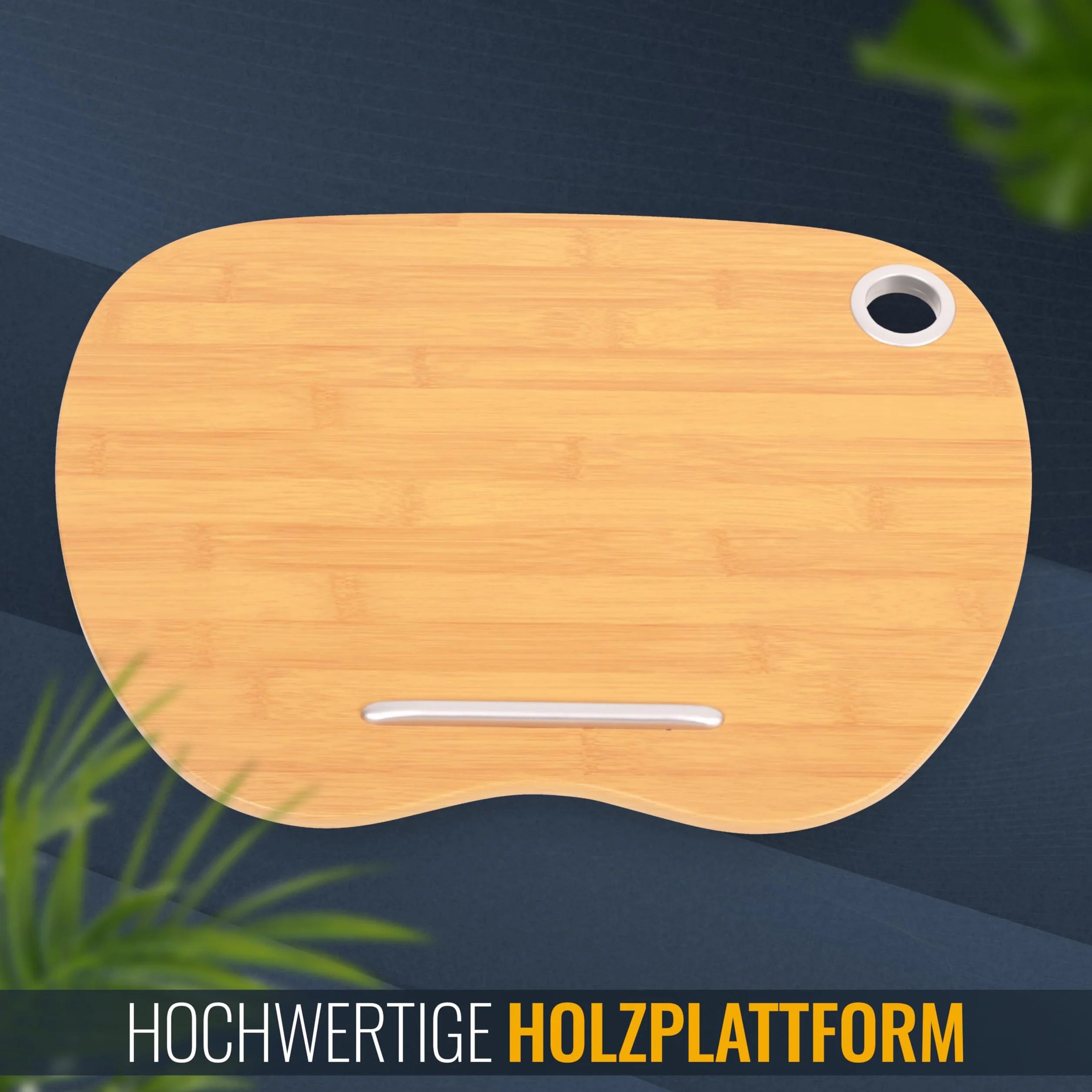 RICOO Poduszka na laptopa o wyglądzie drewna z otworem na kabel do notebooka o przekątnej ekranu maks. 15,6" taca na poduszkę LA0036, podkładka pod laptopa laptopa akcesoria