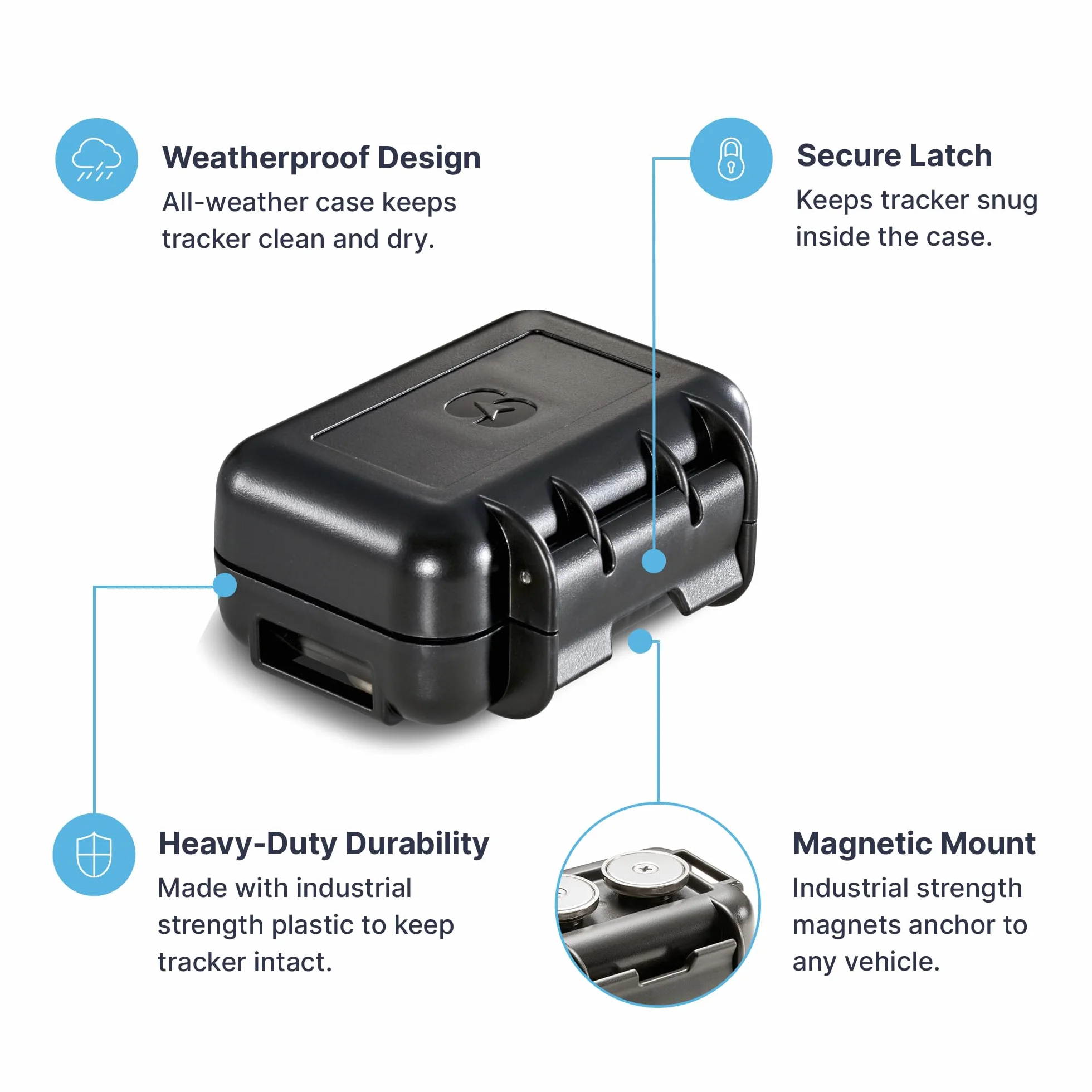 Spy Tec M2 wodoodporne odporne na warunki atmosferyczne magnetyczne etui do trackerów GPS STI GL300/GX350 w czasie rzeczywistym