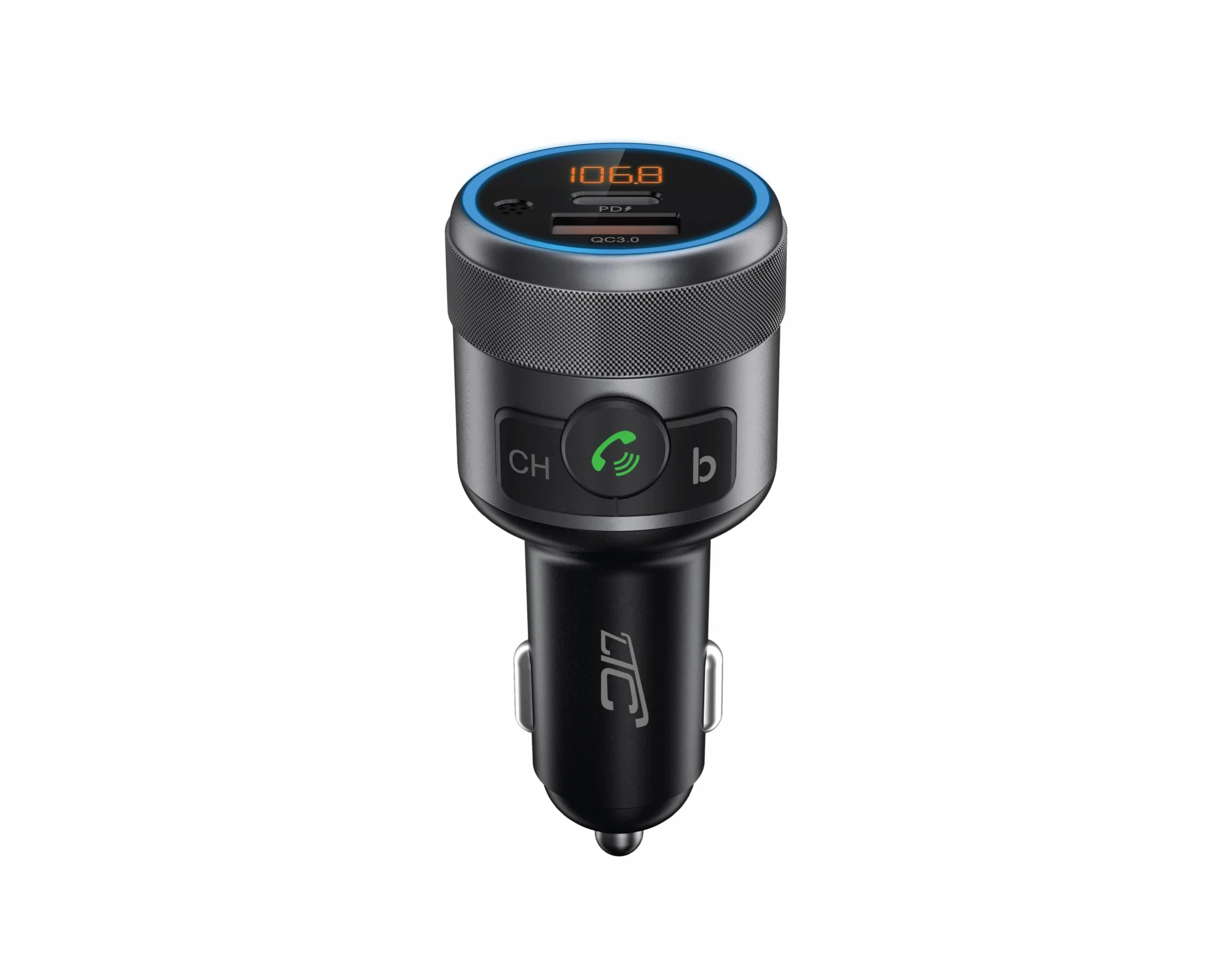 LTC TR252 Transmiter Samochodowy Bluetooth 5.1 Zestaw Głośnomówiący Szybka Ładowarka Power Delivery 3.0 Tester Napięcia Akumulatora