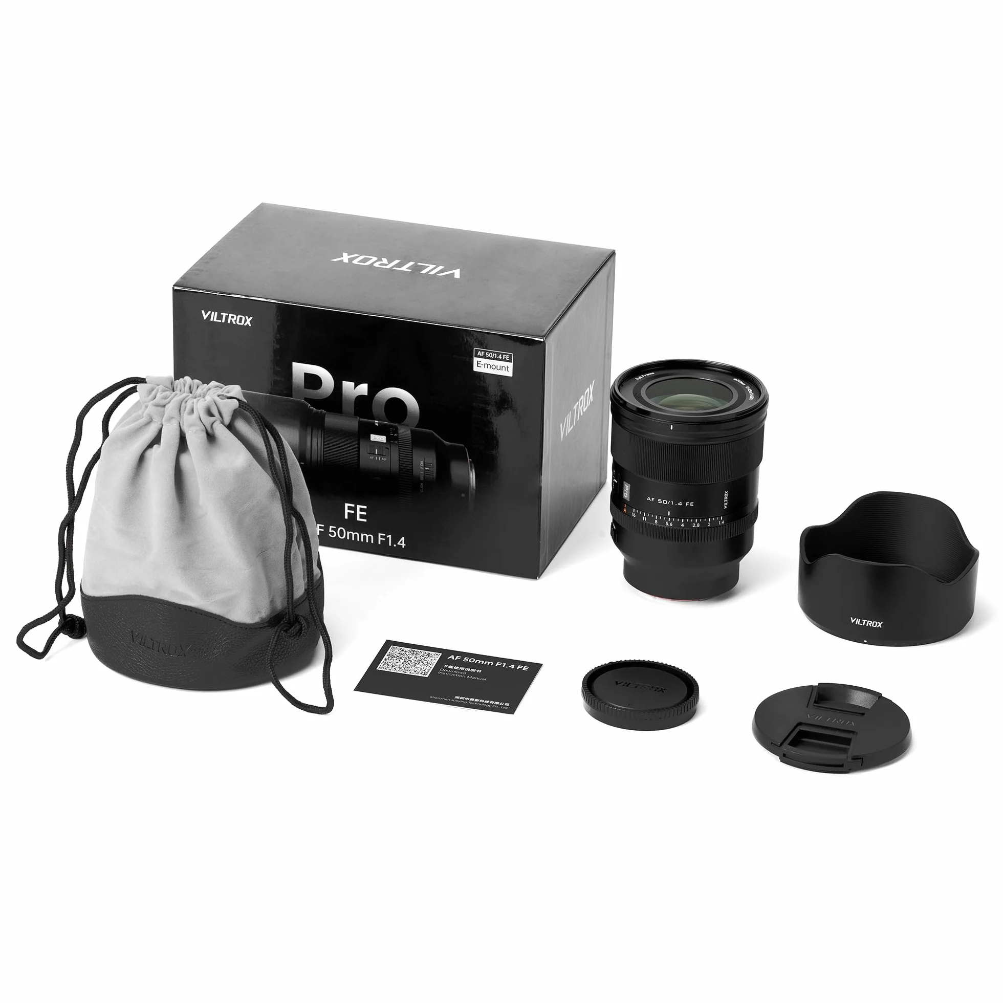 VILTROX Obiektyw 50 mm F1.4 Pro FE, AF 50 mm f1.4 E do Sony, pełnoformatowy obiektyw autofokus do Sony a7RIII a7 a7R a9 A7R A7CR A7CII a6500 a6600 ZV-E10 FX30